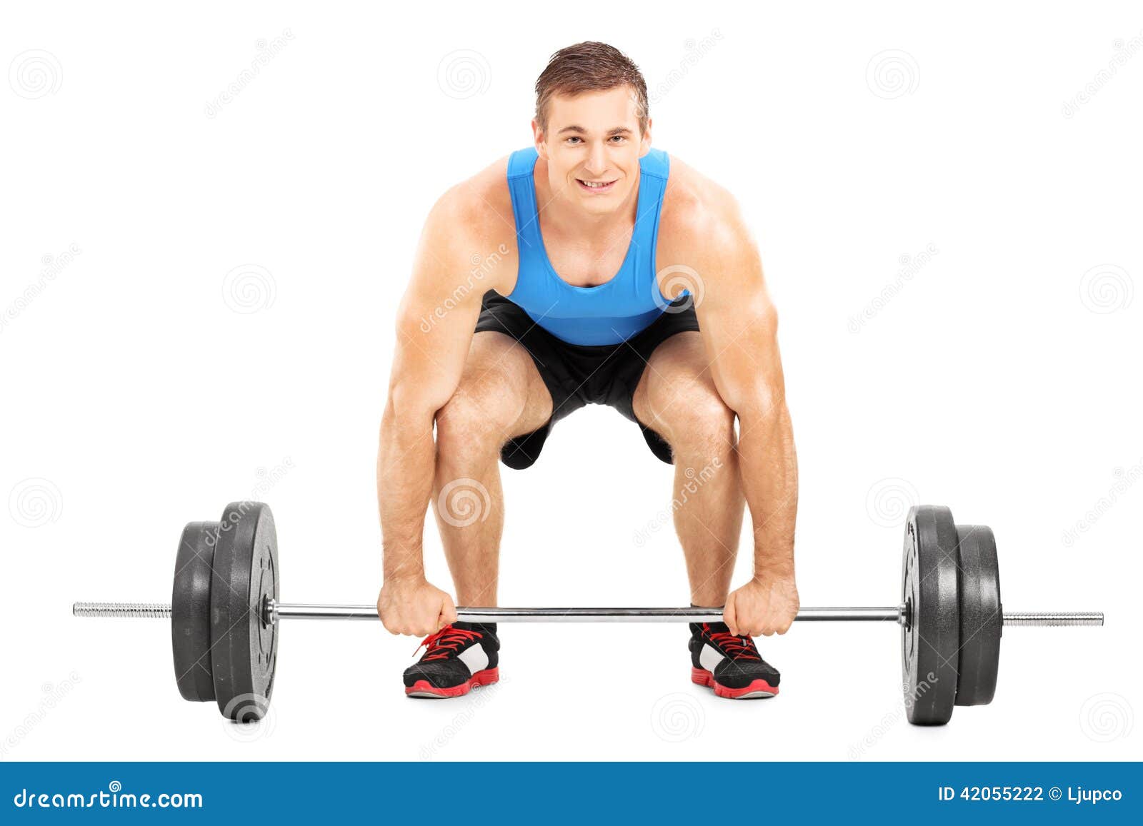 Weightlifting Athlete Lifting a Barbell Stock Photo Image of pose