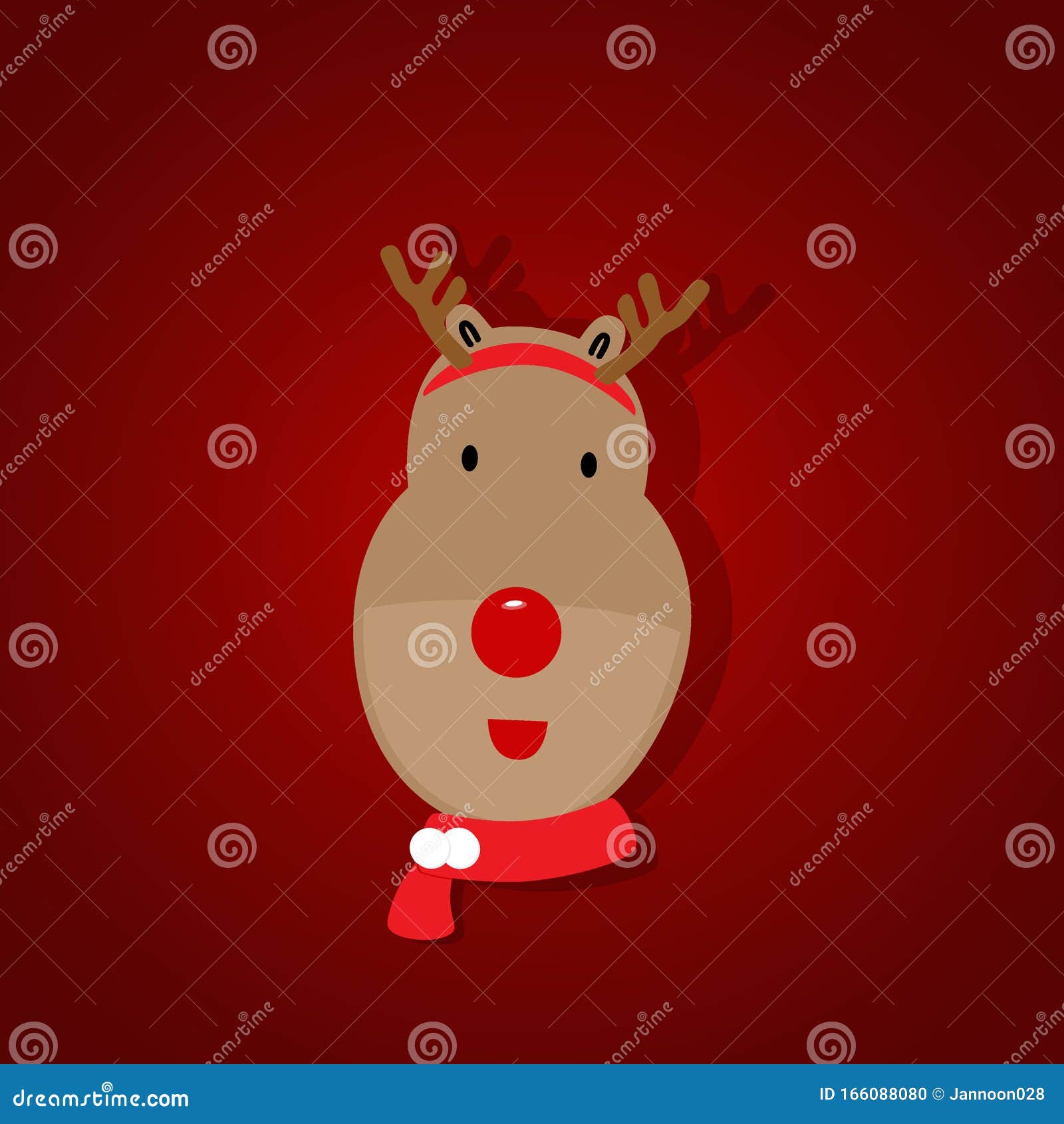 Weihnachtsgeschmack Mit Rentier-Cartoon Vector-Illustration Vektor