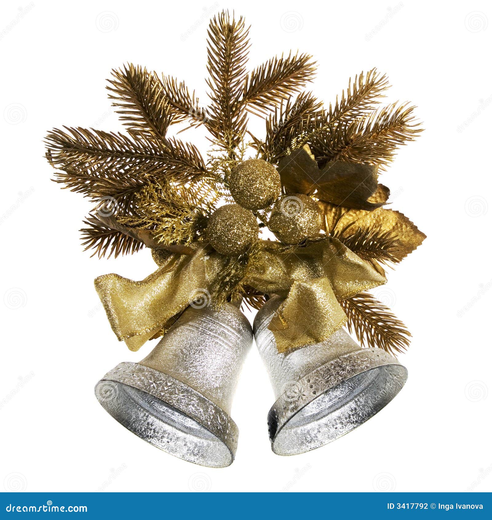 Weihnachtsglocken stockfoto. Bild von dekorationen, saisonal - 3417792