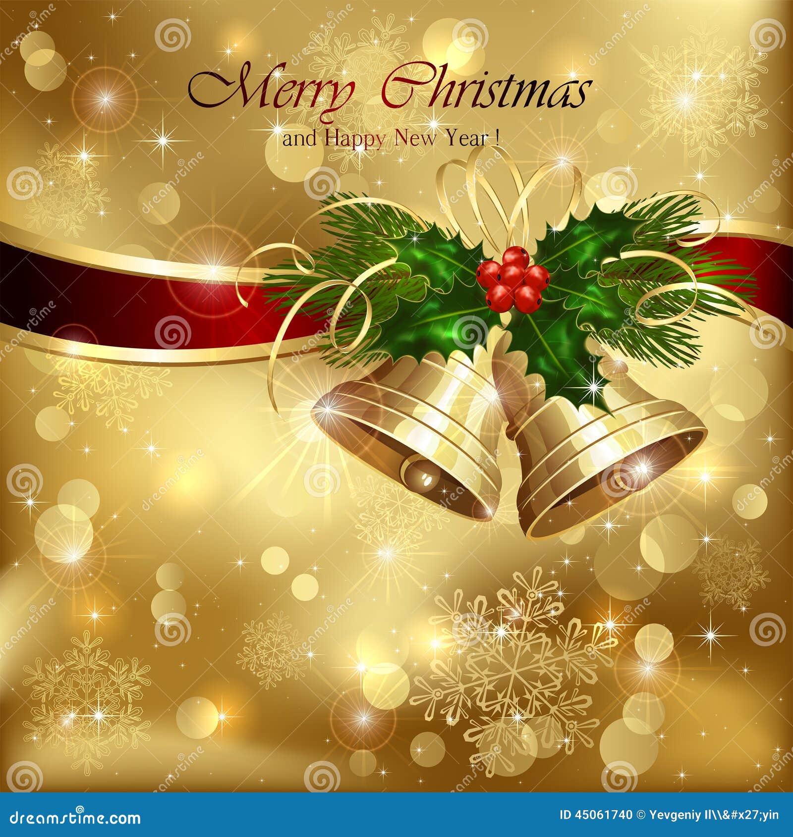 Weihnachtsglocken Mit Dekoration Vektor Abbildung - Illustration von ...