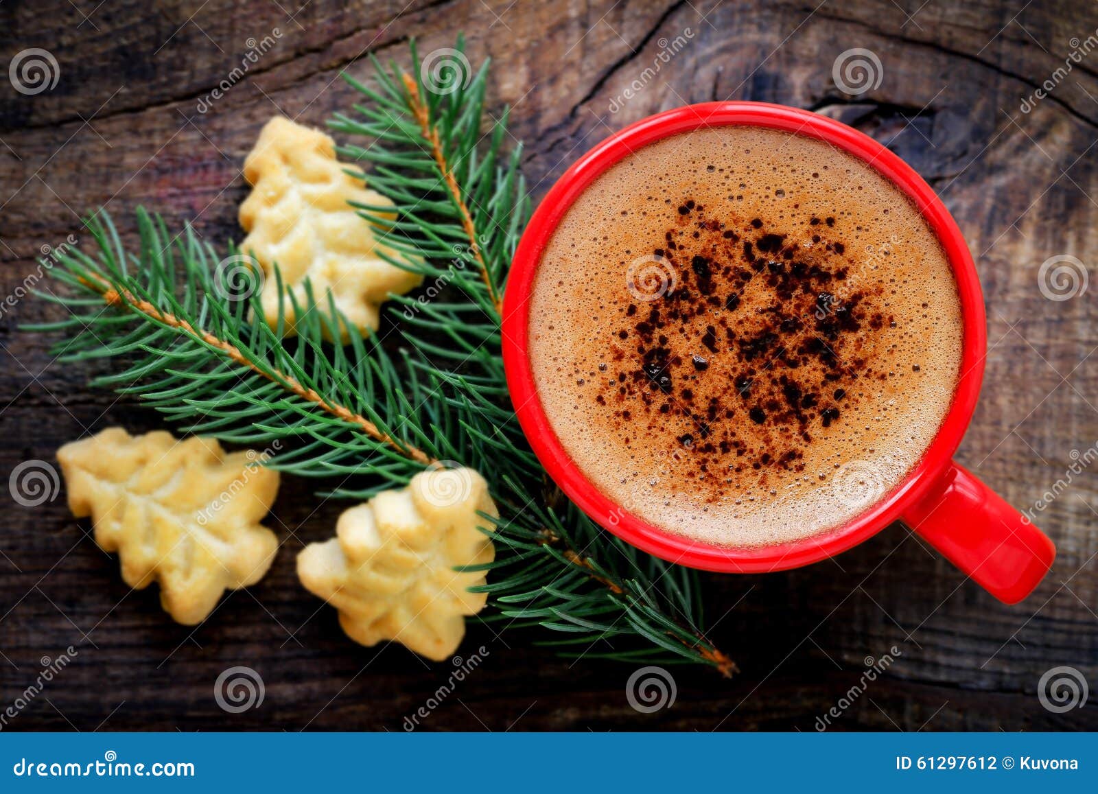 Weihnachtskaffee stockfoto. Bild von braun, anis, liebe - 61297612