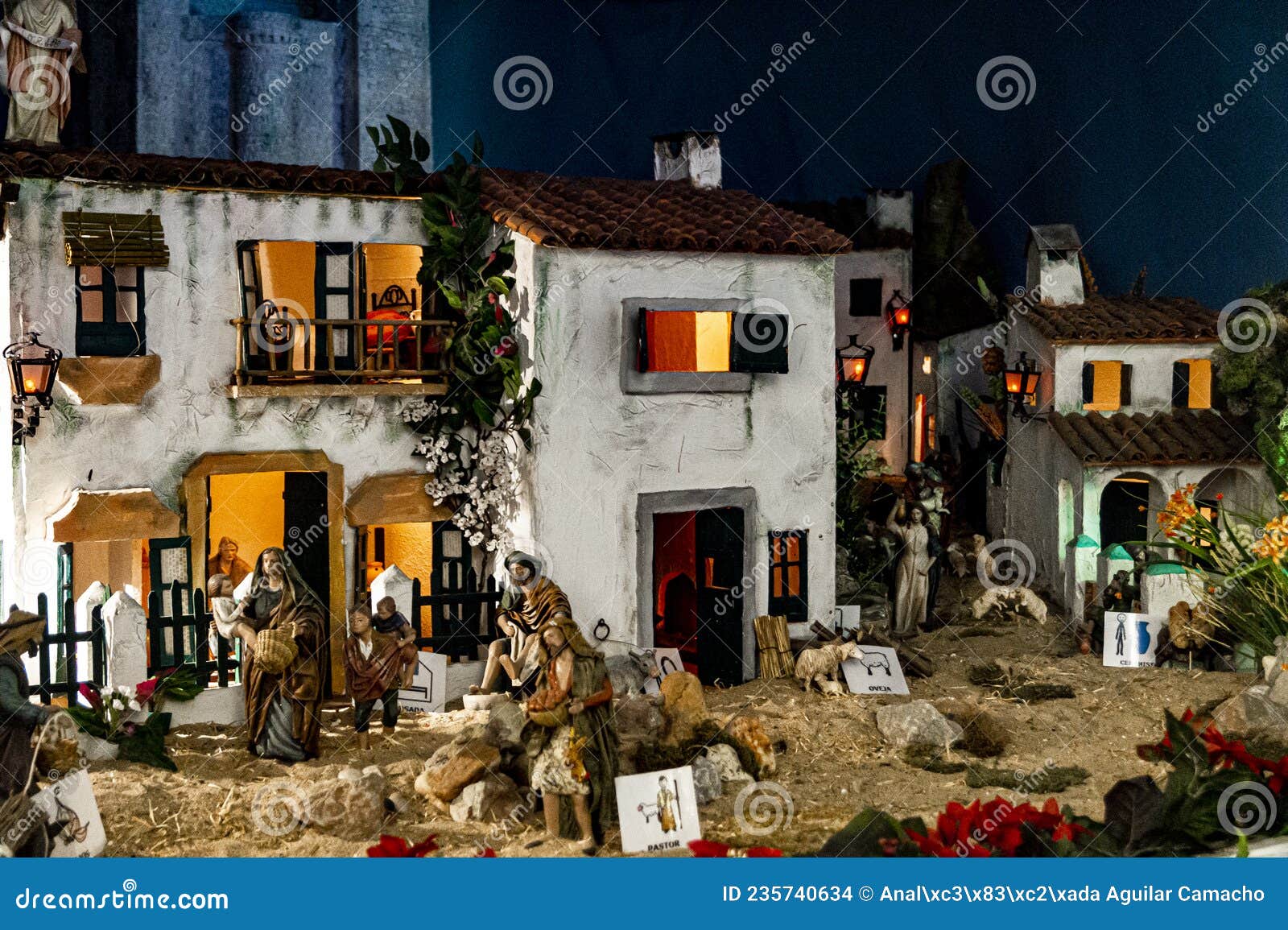 Weihnachtskrippe redaktionelles stockbild. Bild von bethlehem 235740634