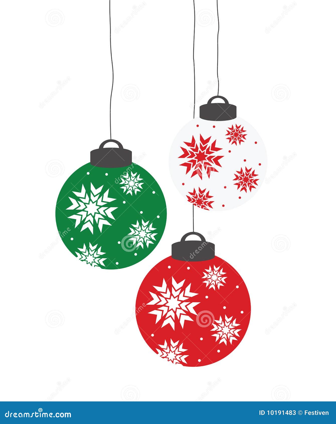 Weihnachtskugeln vektor abbildung. Illustration von niemand 10191483