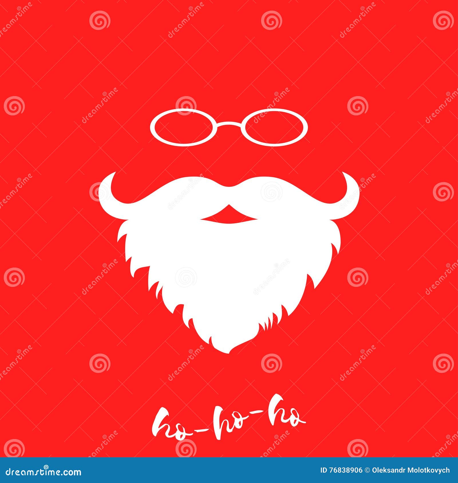 Weihnachtsmanns Luxurioser Weisser Bart Und Glaser Schablone Fur Weihnachtsgrusskarte Es Kann Fur Leistung Der Planungsarbeit Notwe Vektor Abbildung Illustration Von Weisser Notwe 7606