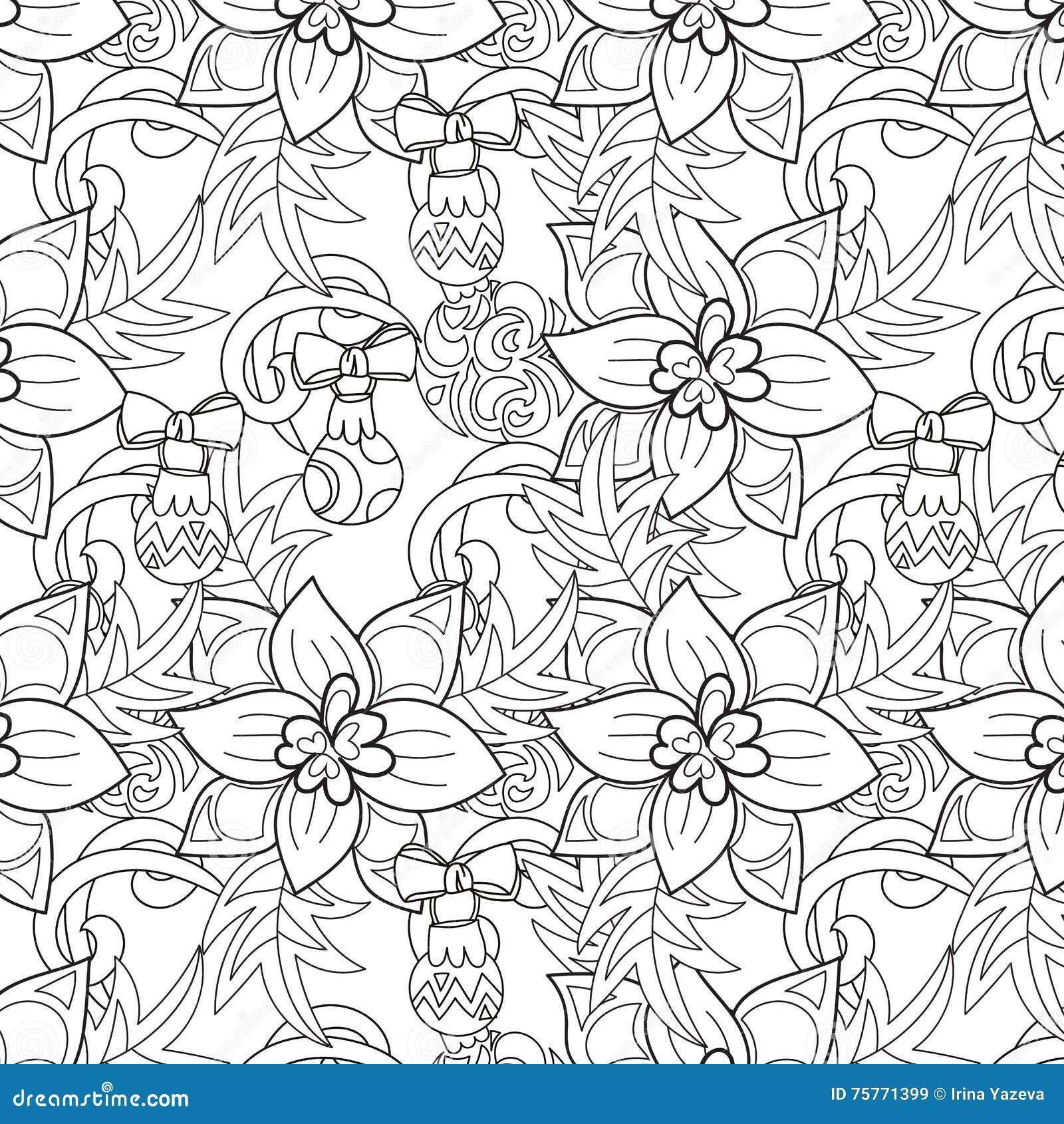 Weihnachtsmuster - Hand Gezeichnetes Gekritzel Vektor Abbildung