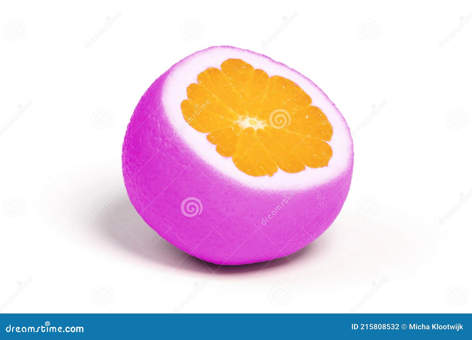 Weird Looking Cut of Pink Orange Fruit Stock Photo Image of colored