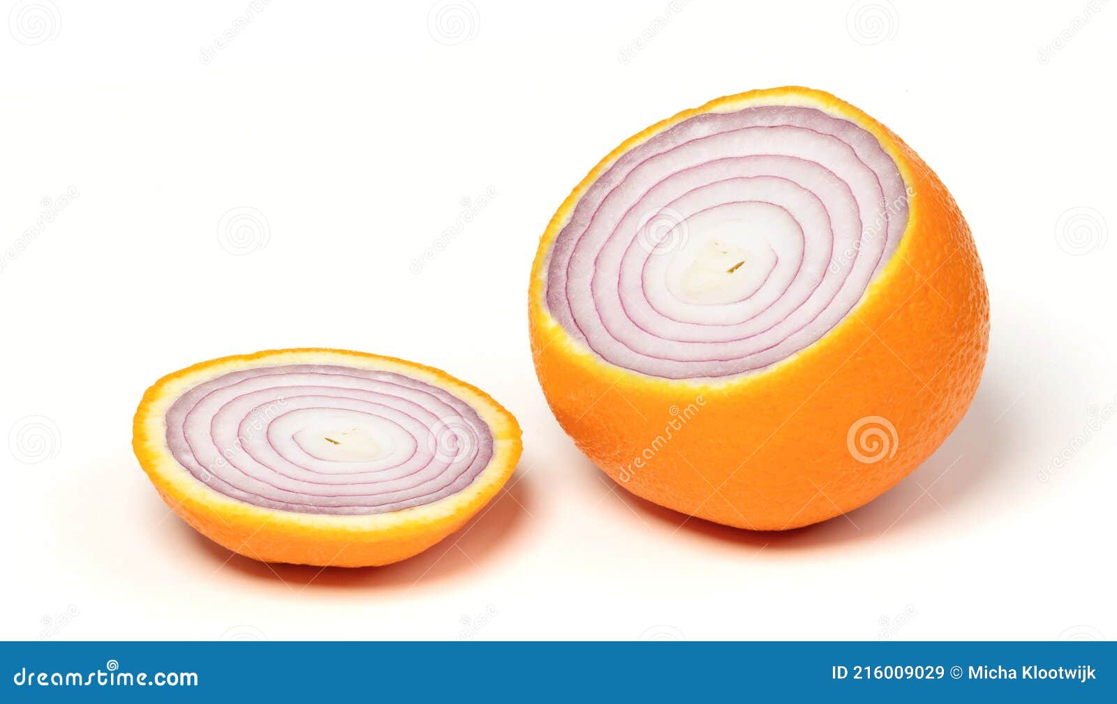 Weird Orange, Red Onion Inside Stock Image Image of natural, sliced