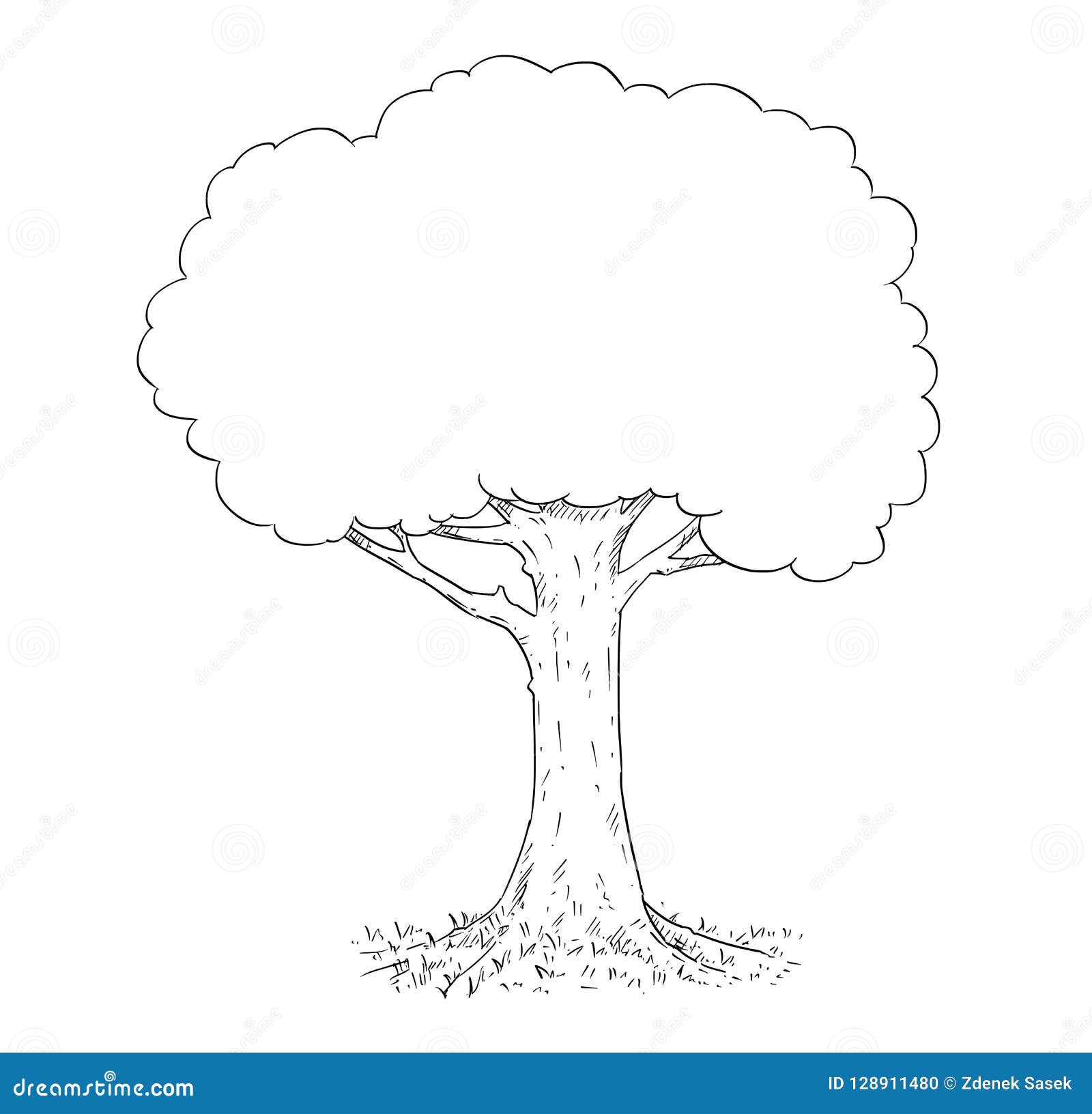 Cartoon Pen Tree