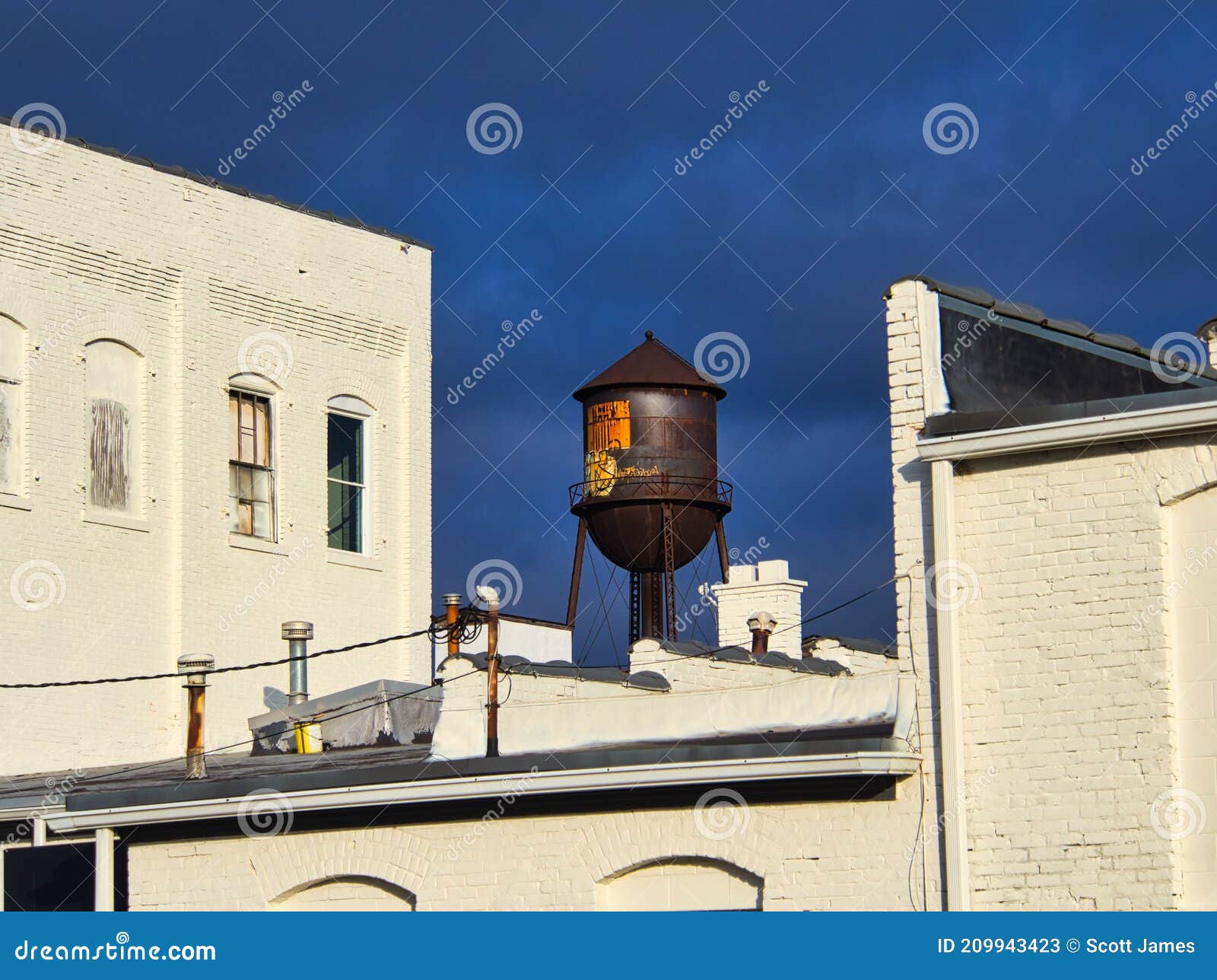 Welch Plastics Water Tower in Columbus Ohio USA Editorial Stock Photo