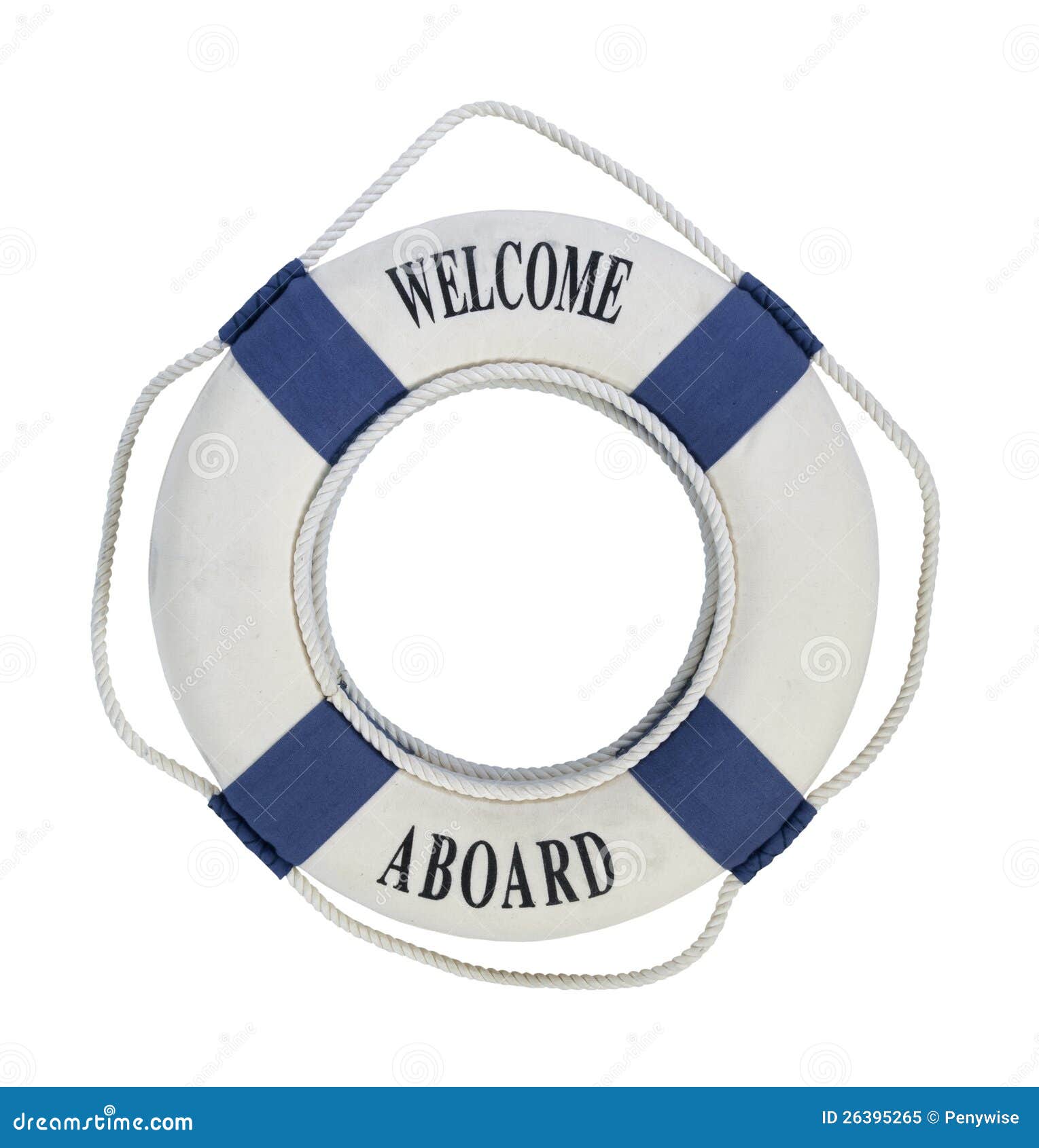 welcome aboard life preserver