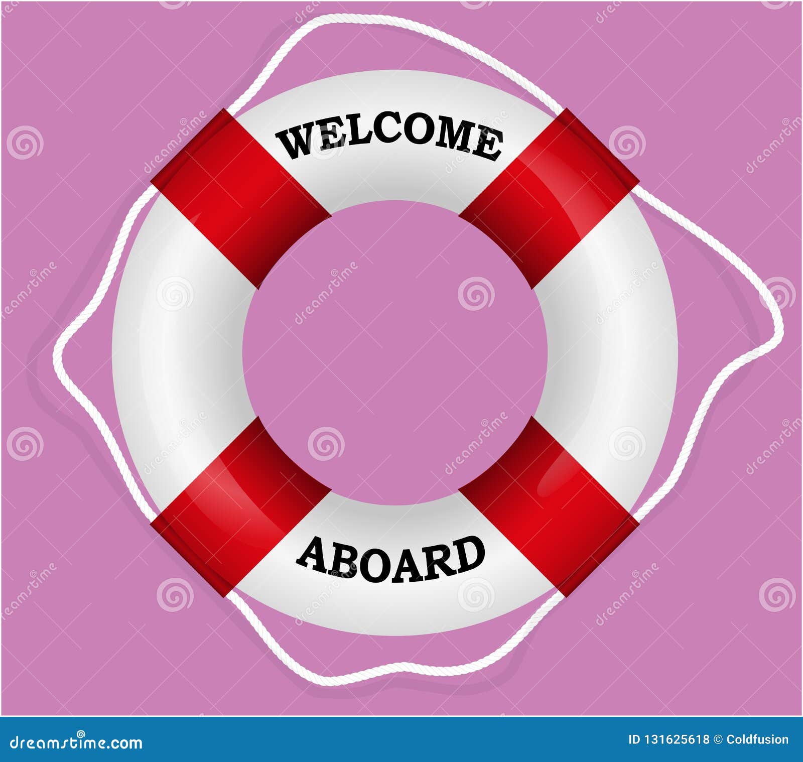 `welcome aboard` red lifebuoy