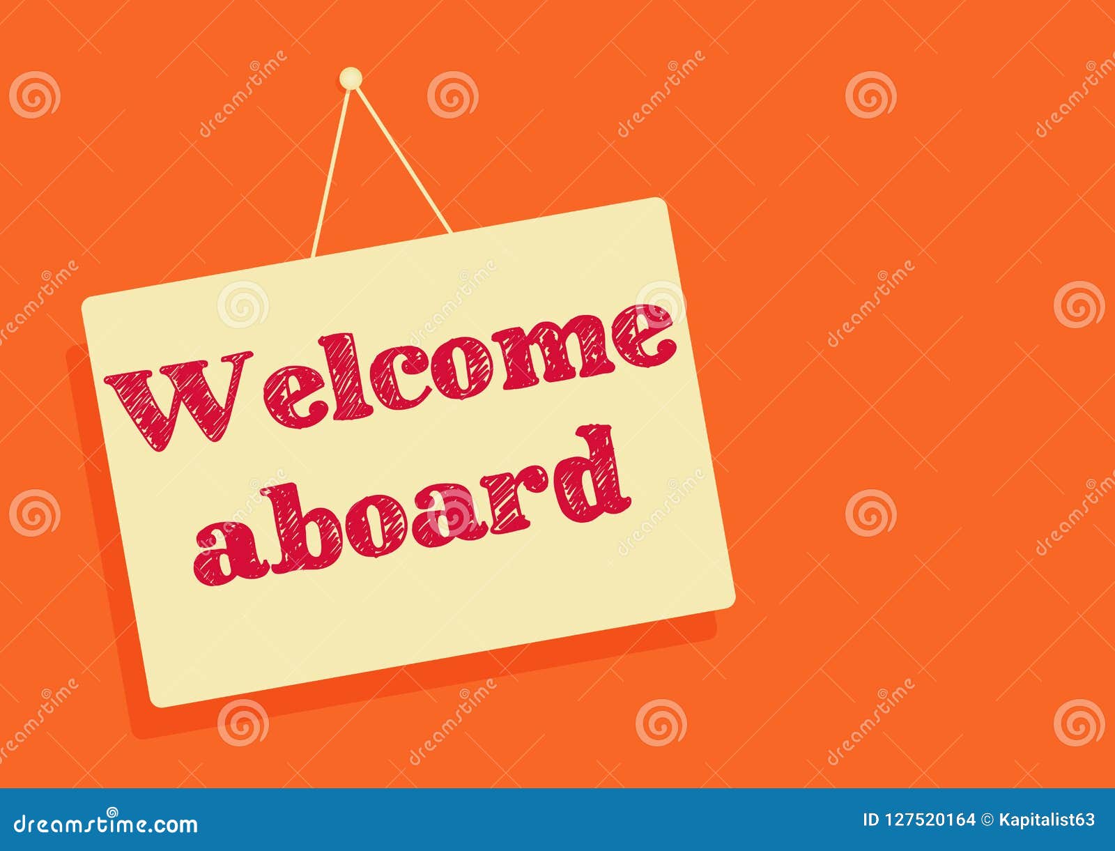 Welcome Aboard Sticker Record Vector Illustration Stock Vector ...