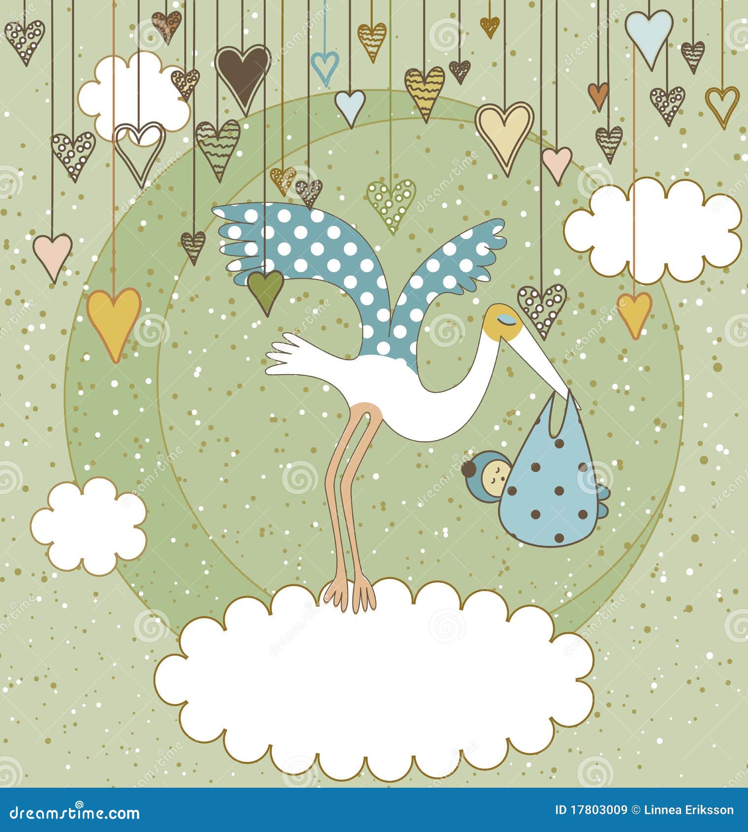 welcome baby card stock illustration image of celebrate child birth announcement