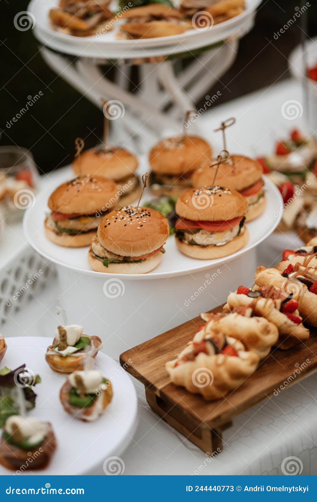 Welcome Buffet with Alcohol and Snacks Stock Image - Image of meeting