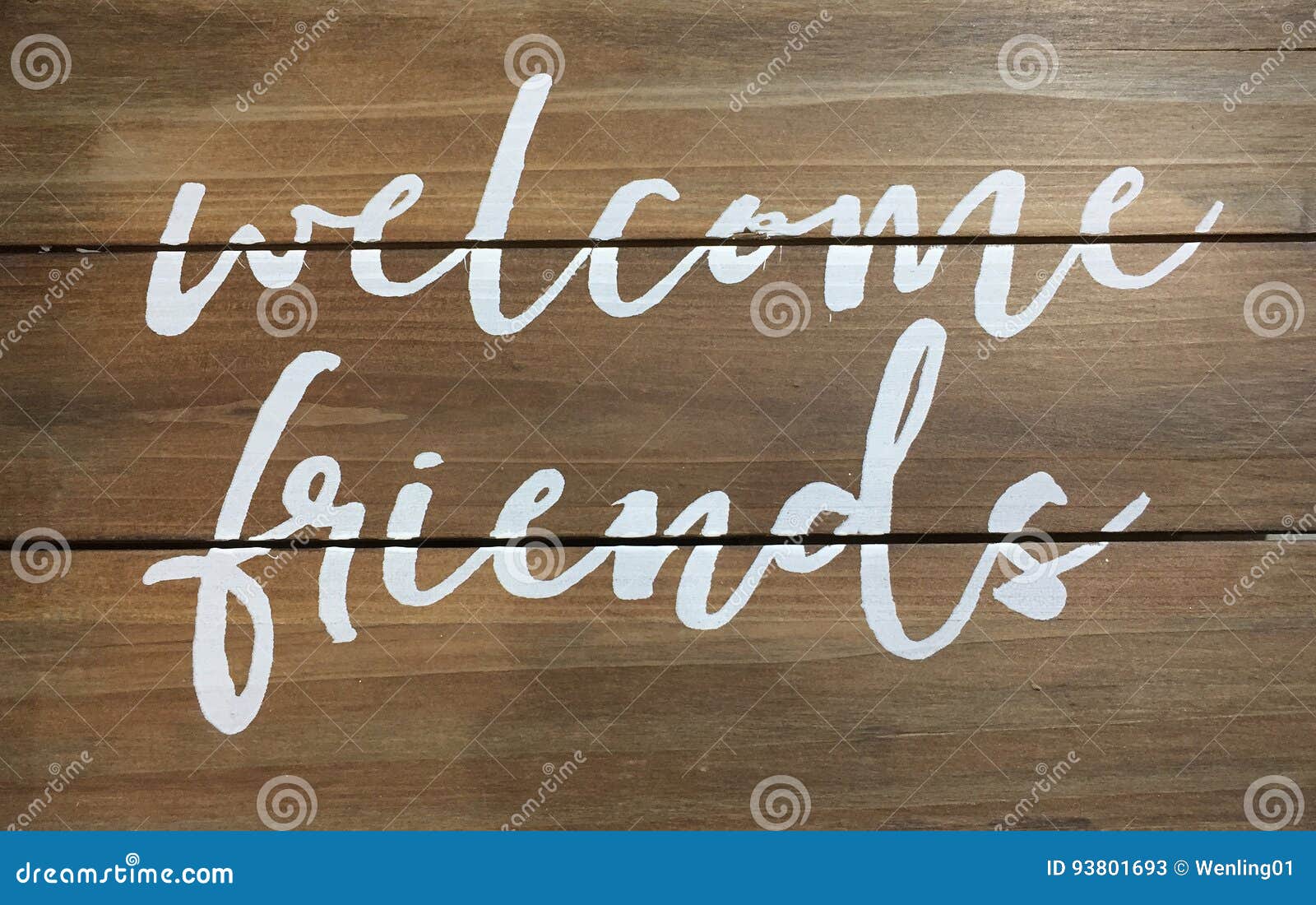 welcome friends sign