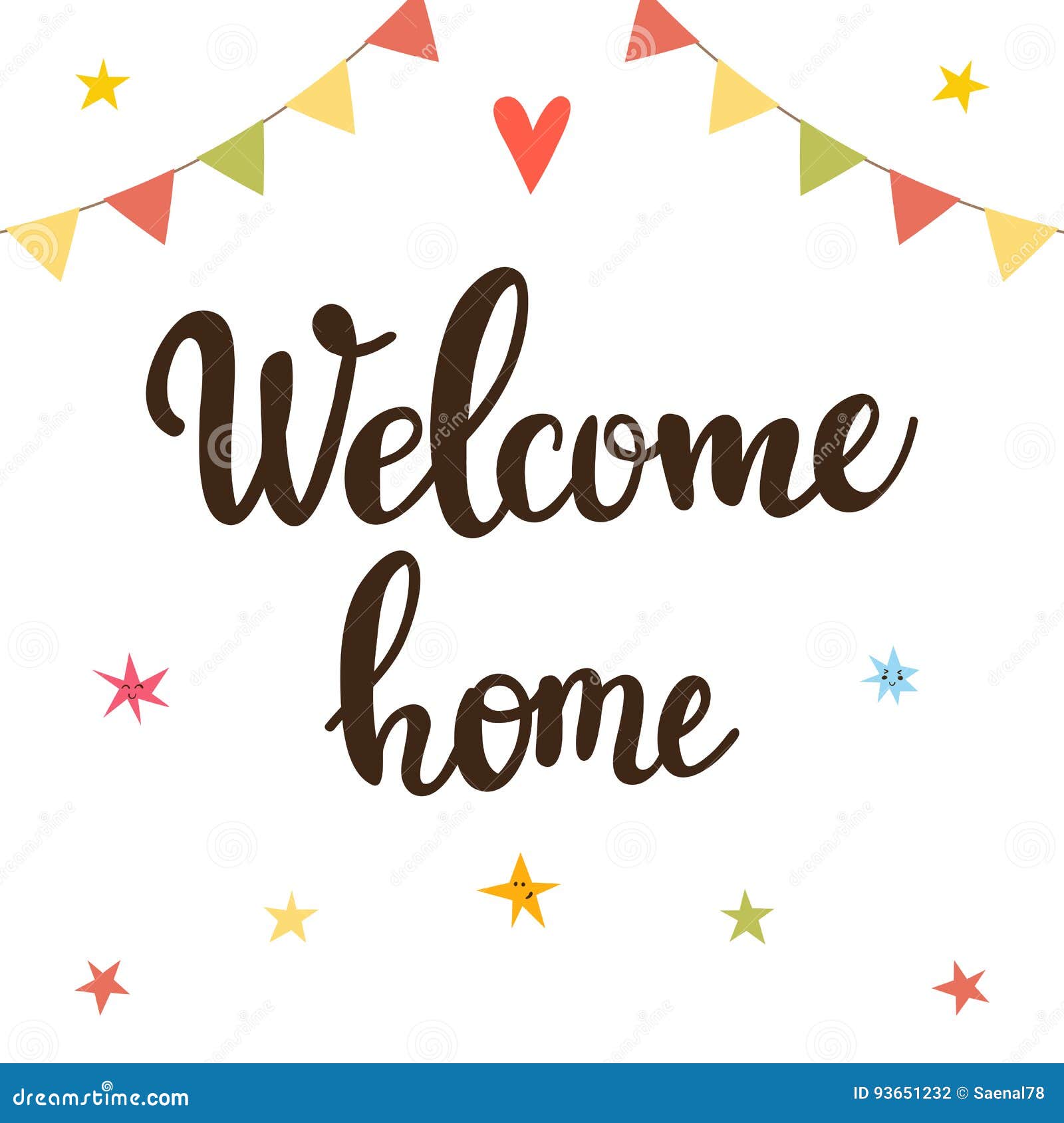 Welcome home inspirational quotes Royalty Free Vector Image