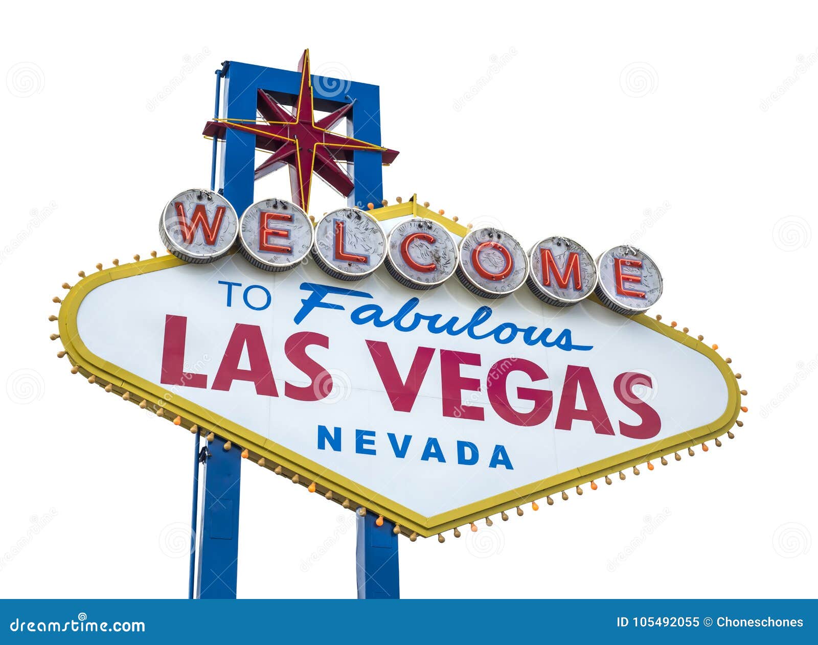 Las Vegas sign editorial image. Image of nevada 105492055