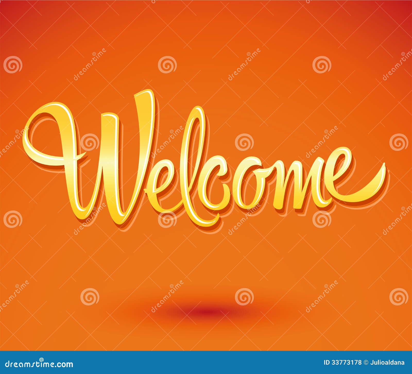 Bienvenido, Welcome Spanish Text Hand Lettering Vector Illustration. Stock  Vector - Illustration of inscription, card: 191660450