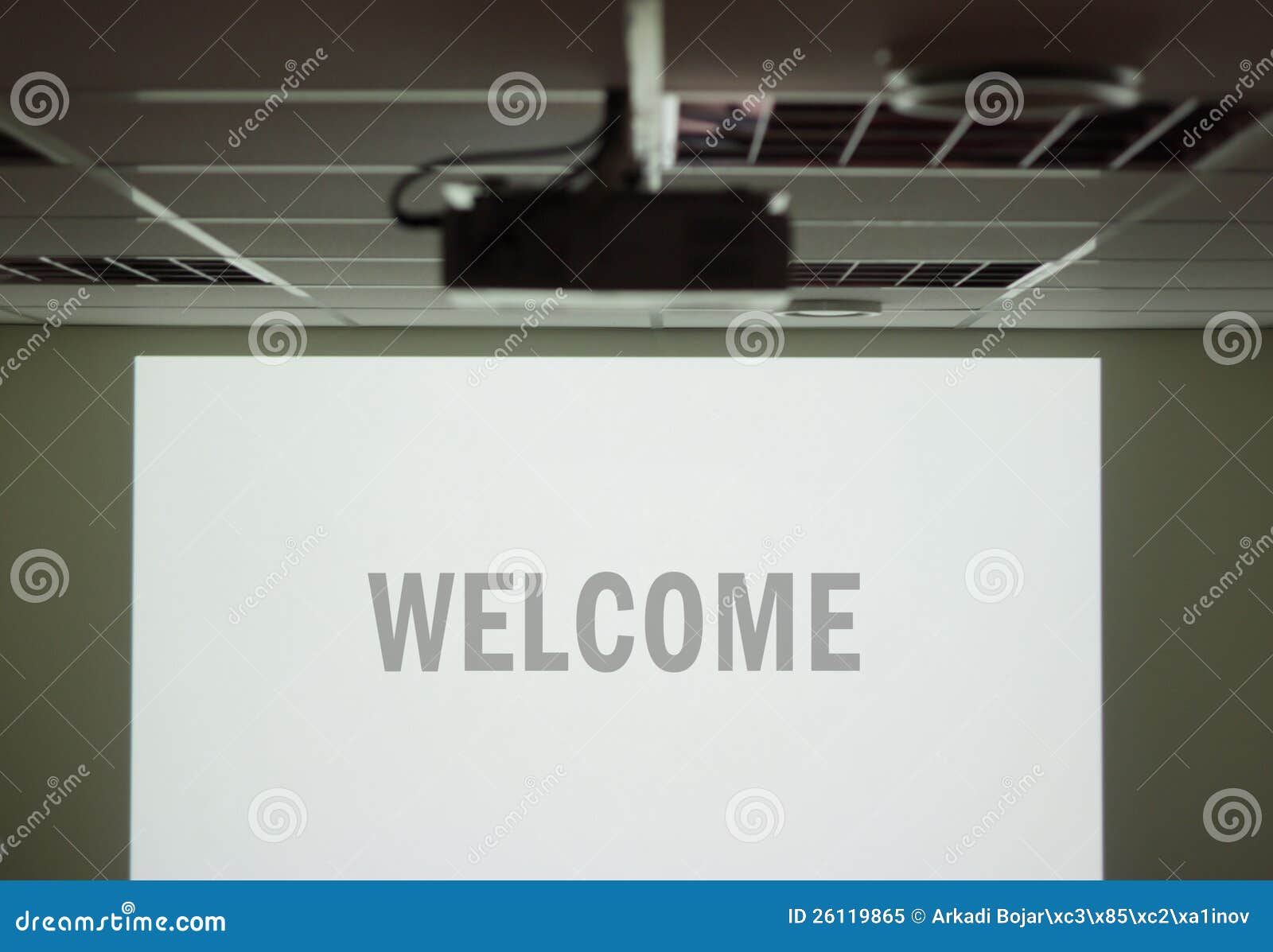 Welcome Screen Stock Image Image Of Class Computer 26119865