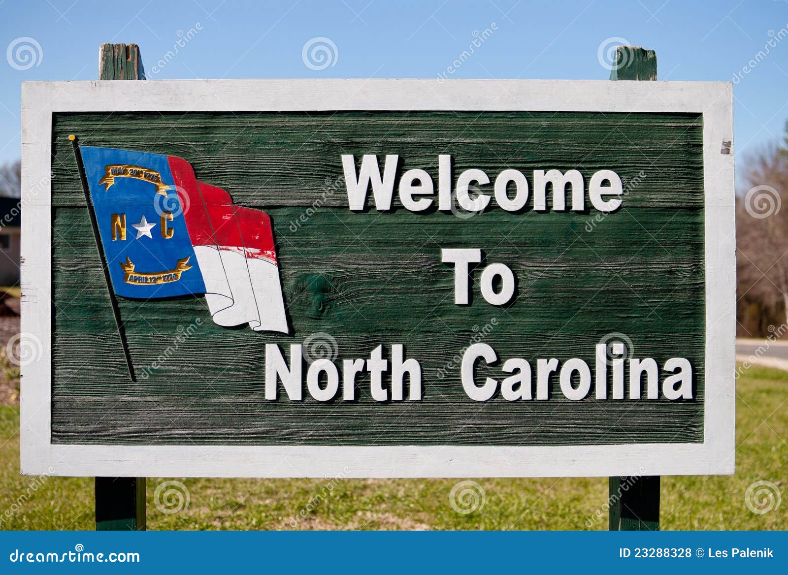 Sign To North Carolina Stock Photo Image of post, wooden