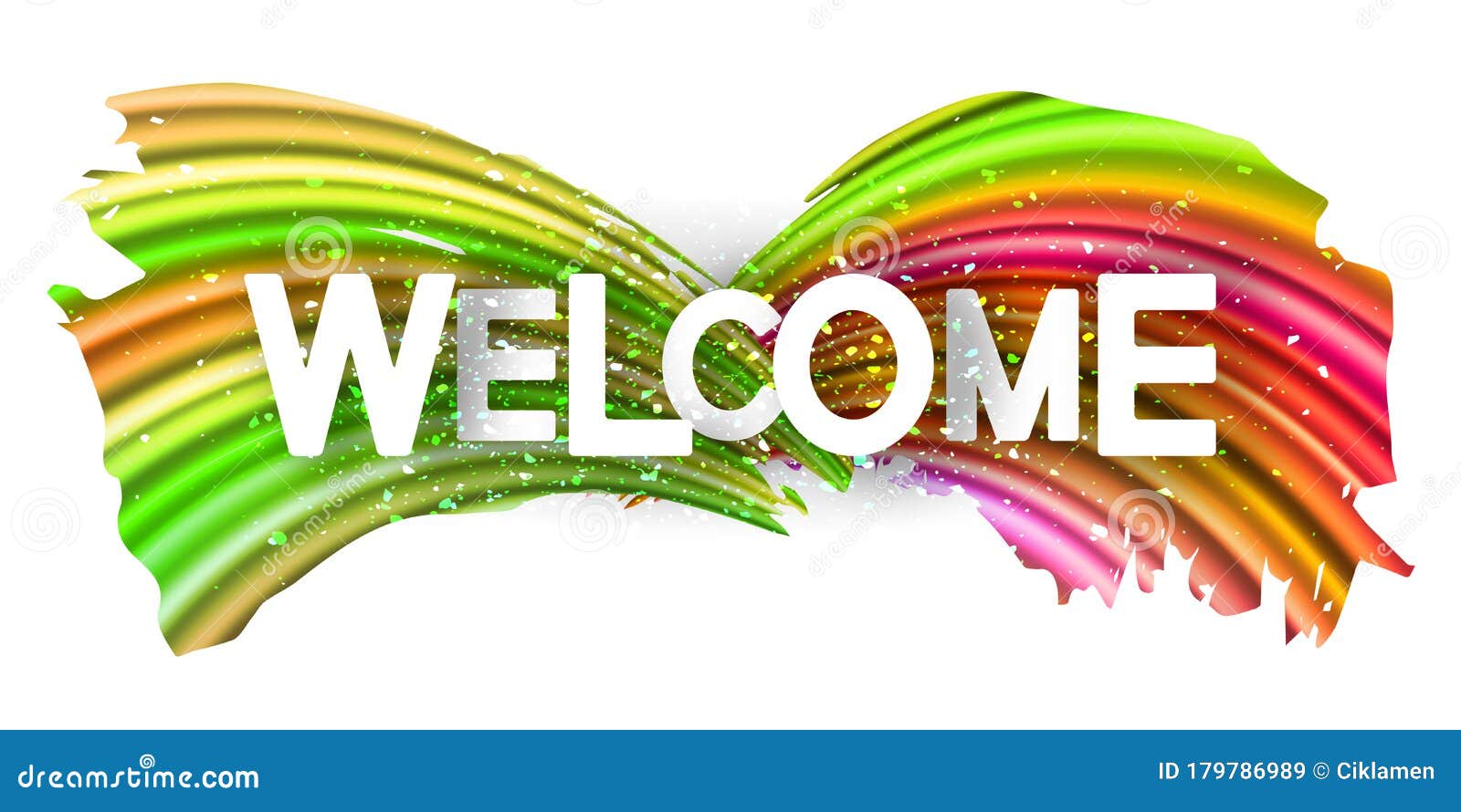Welcome Text Banner stock vector. Illustration of board - 21 For Welcome Banner Template