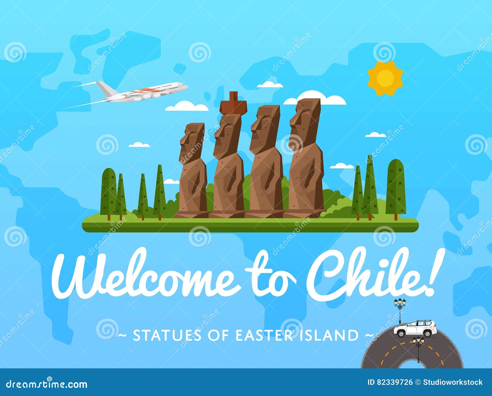 Easter Islands Stock Illustrations, Cliparts and Royalty Free Easter  Islands Vectors