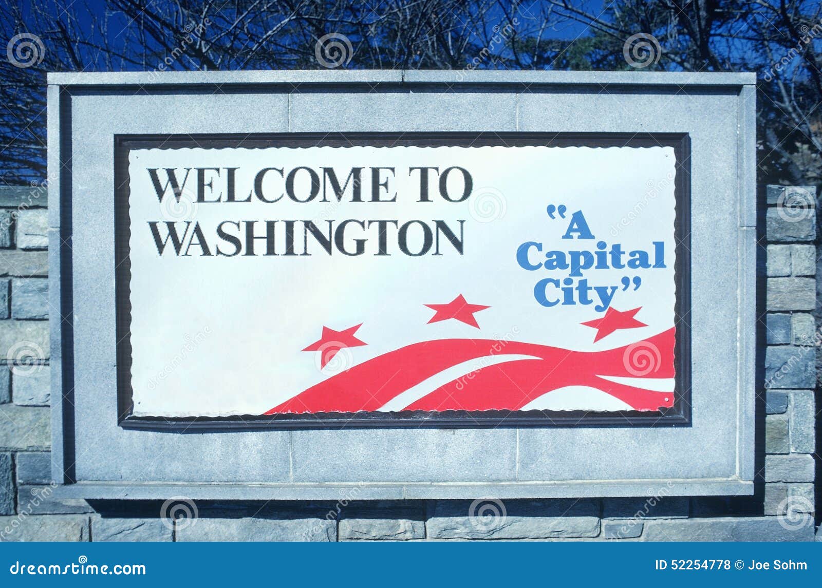 To District Of Columbia Sign Stock Photo Image of north