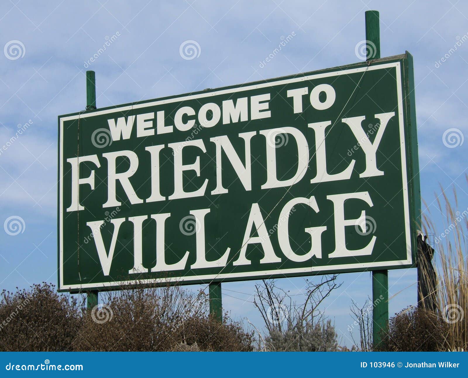 To Friendly Village Royalty Free Stock Image Image 103946