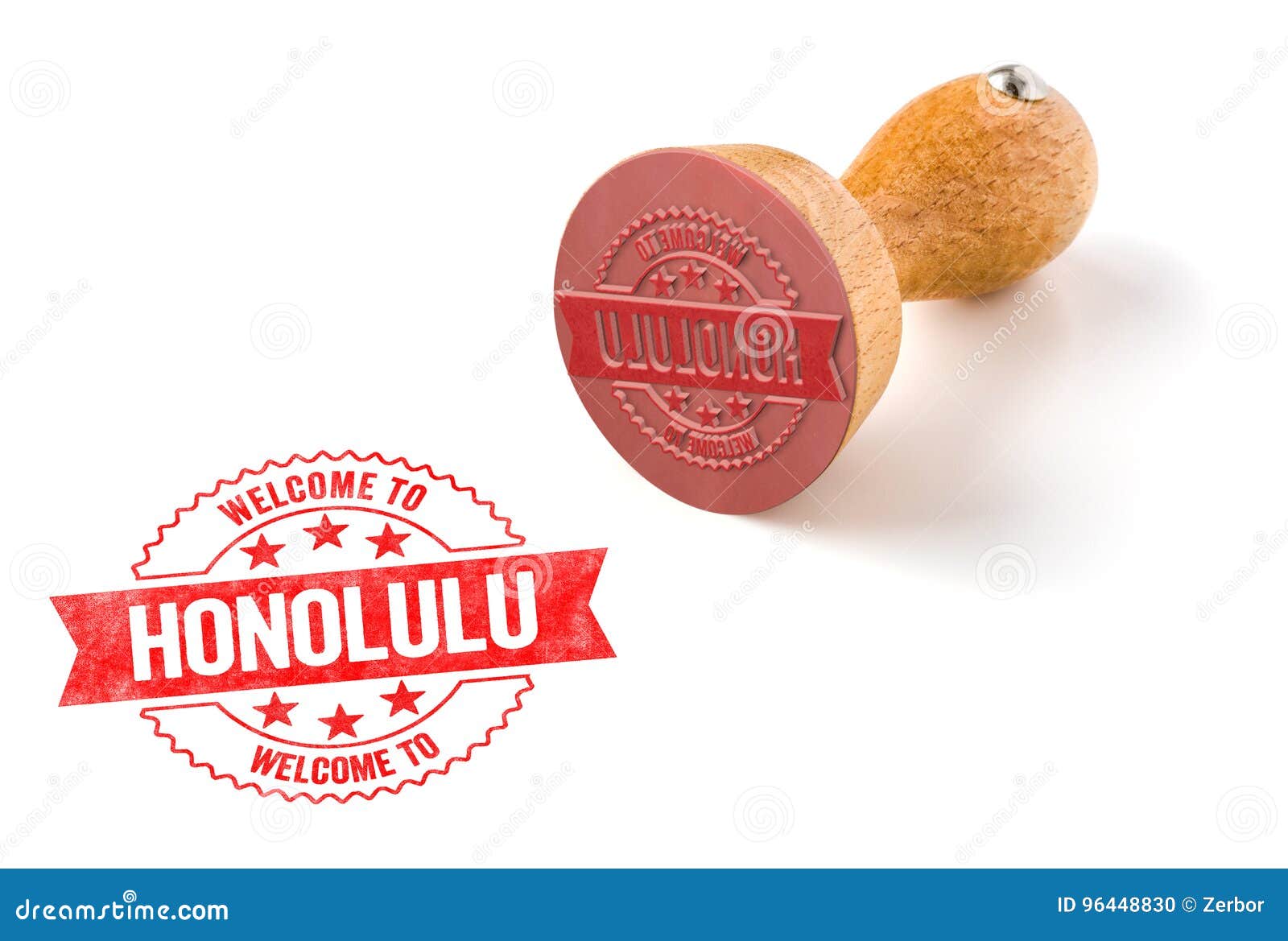 to Honolulu stock photo. Image of design, stamp 96448830