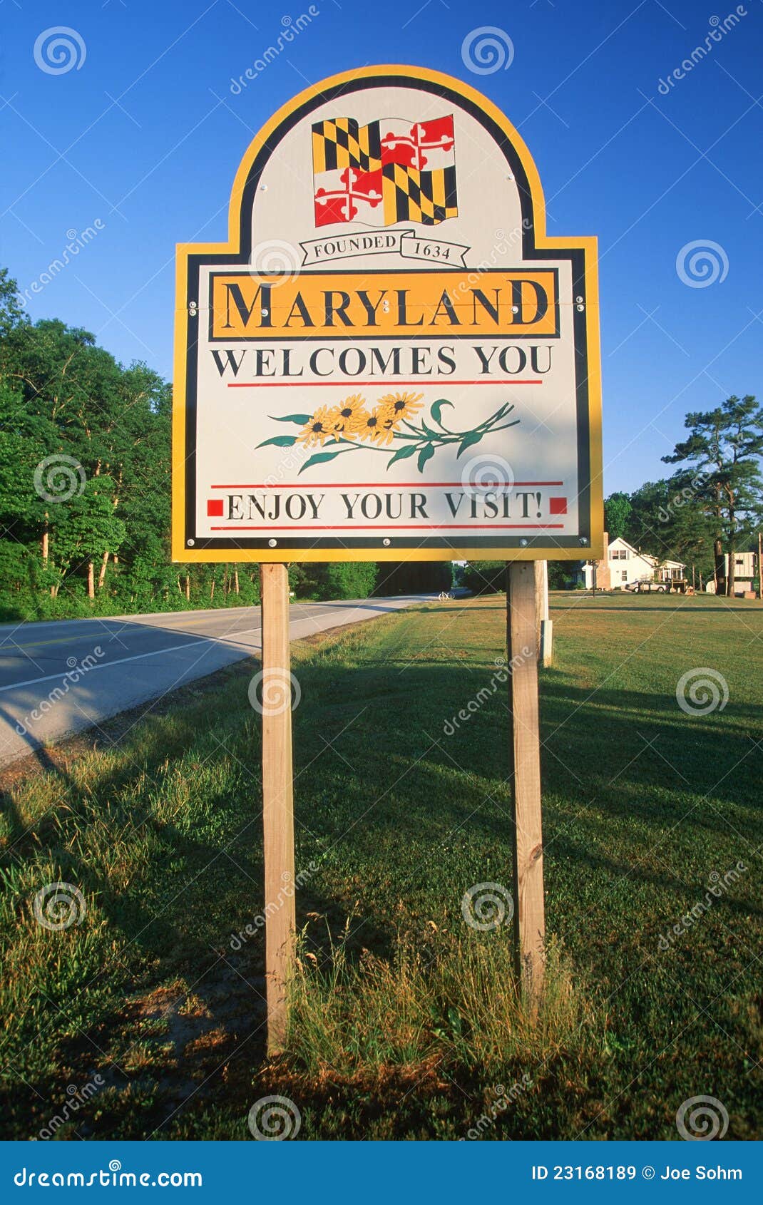 To Maryland Sign Royalty Free Stock Images Image 23168189