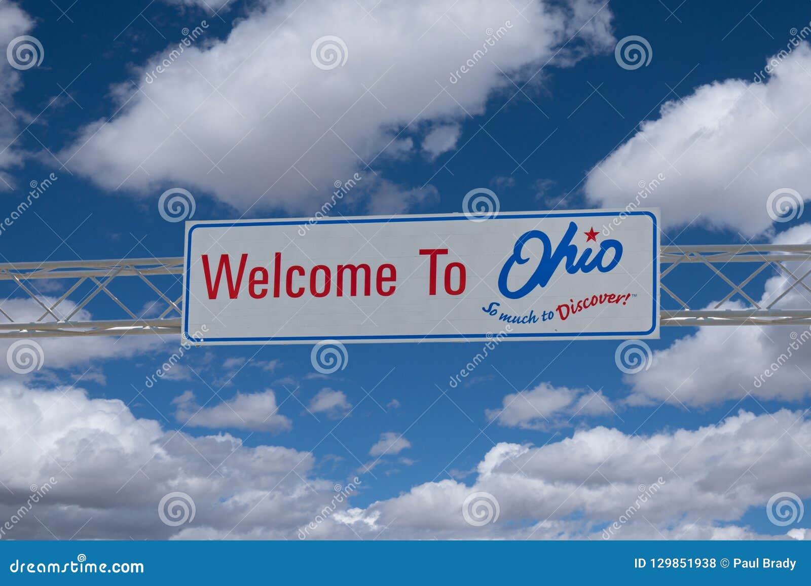 welcome to ohio sign