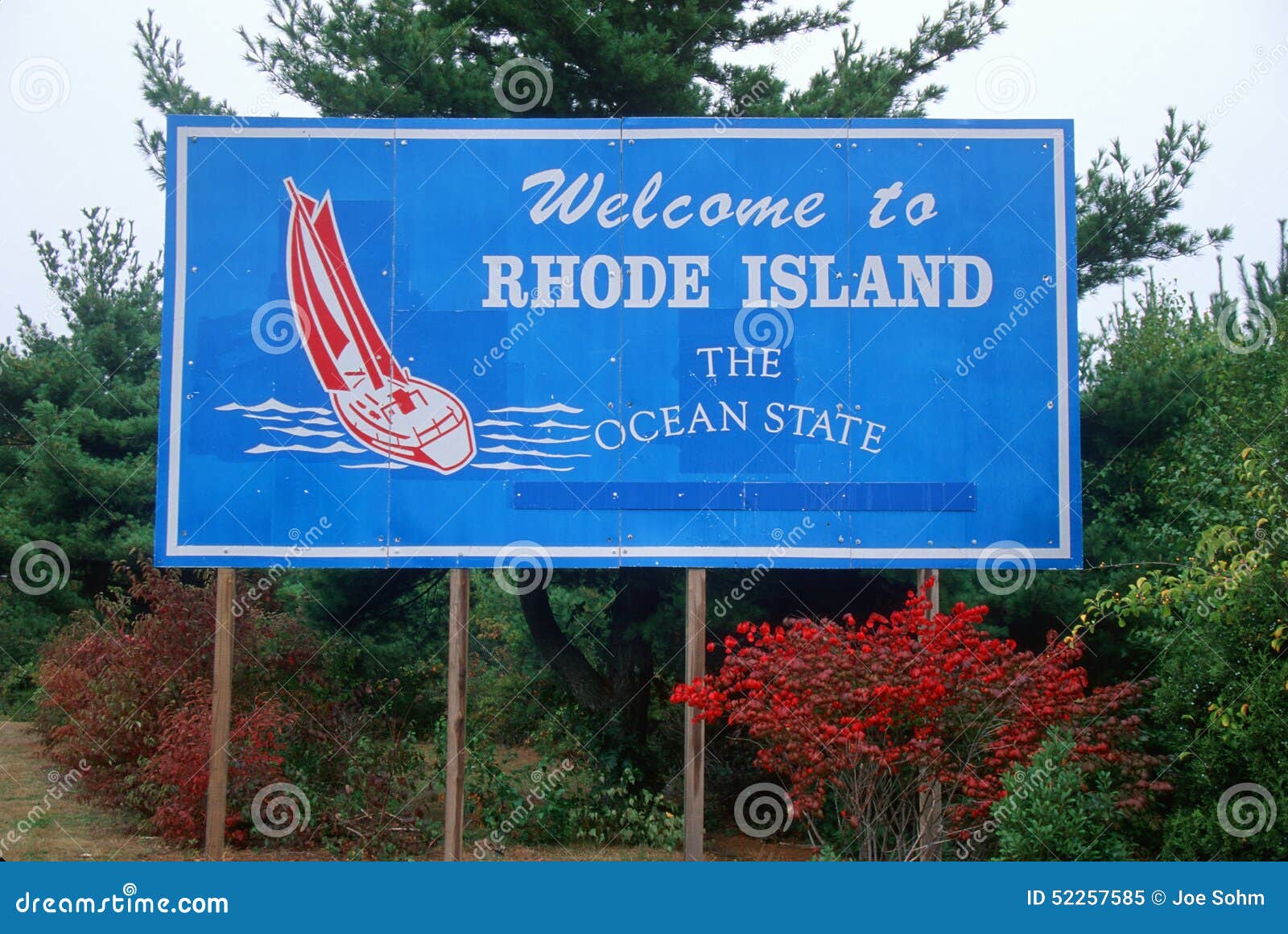 To Rhode Island Sign Stock Image Image of road, government