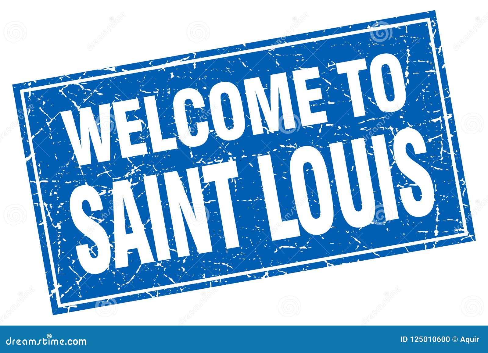 Welcome To Saint Louis Stamp Stock Vector - Illustration of stamp, vector: 125010600