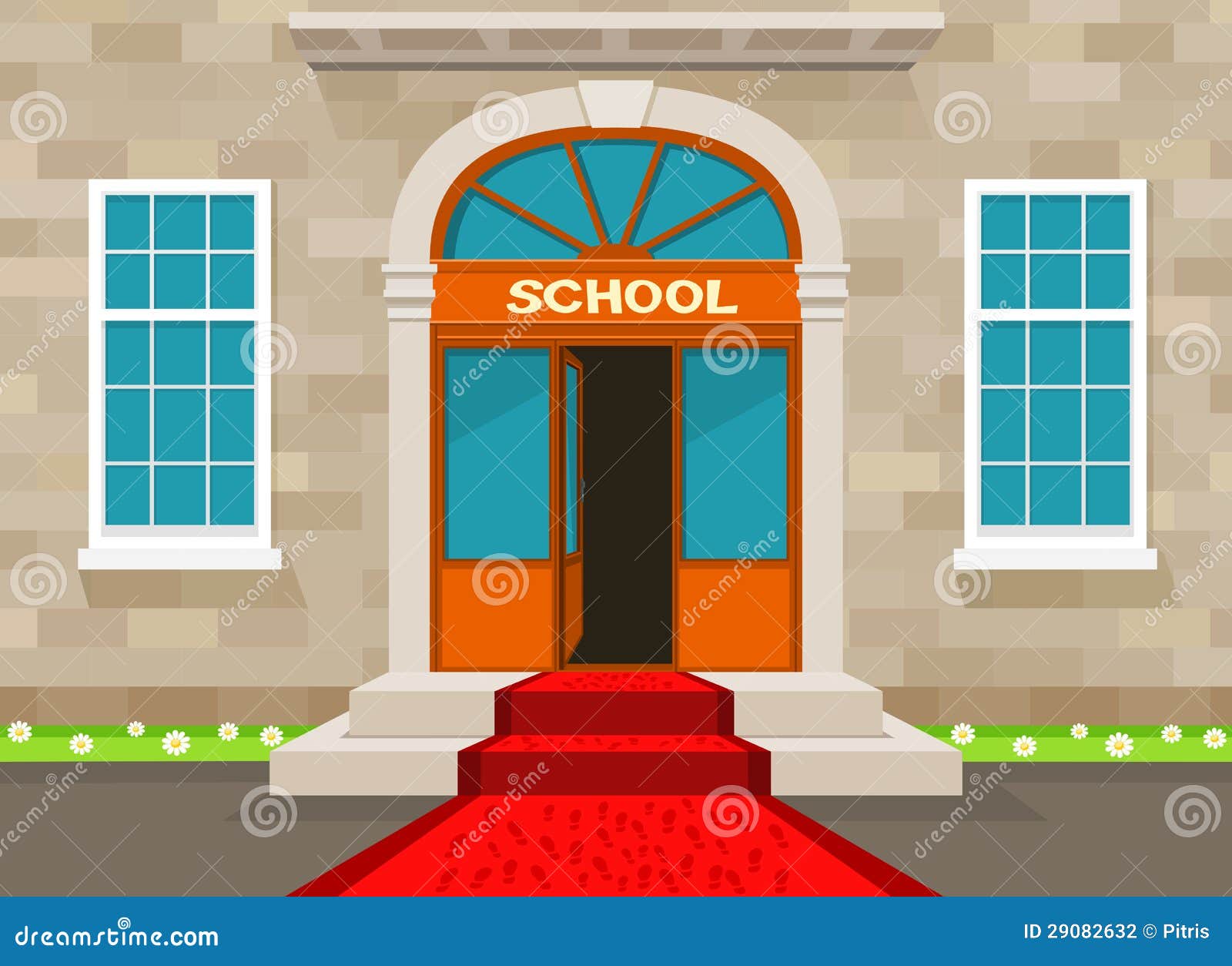 school stairs clipart