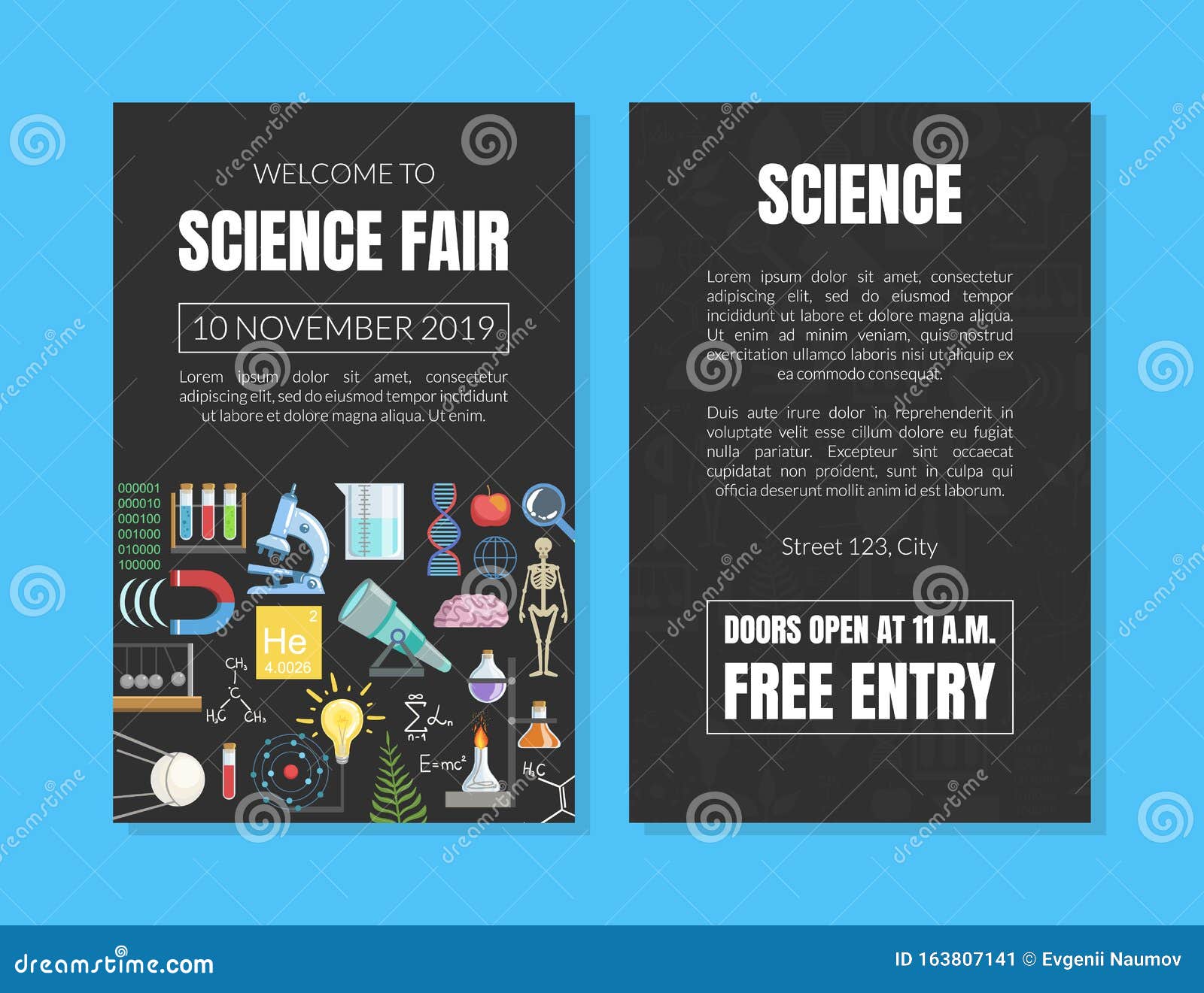 Welcome To Science Fair Invitation Card Template, Scientific Within Science Fair Banner Template