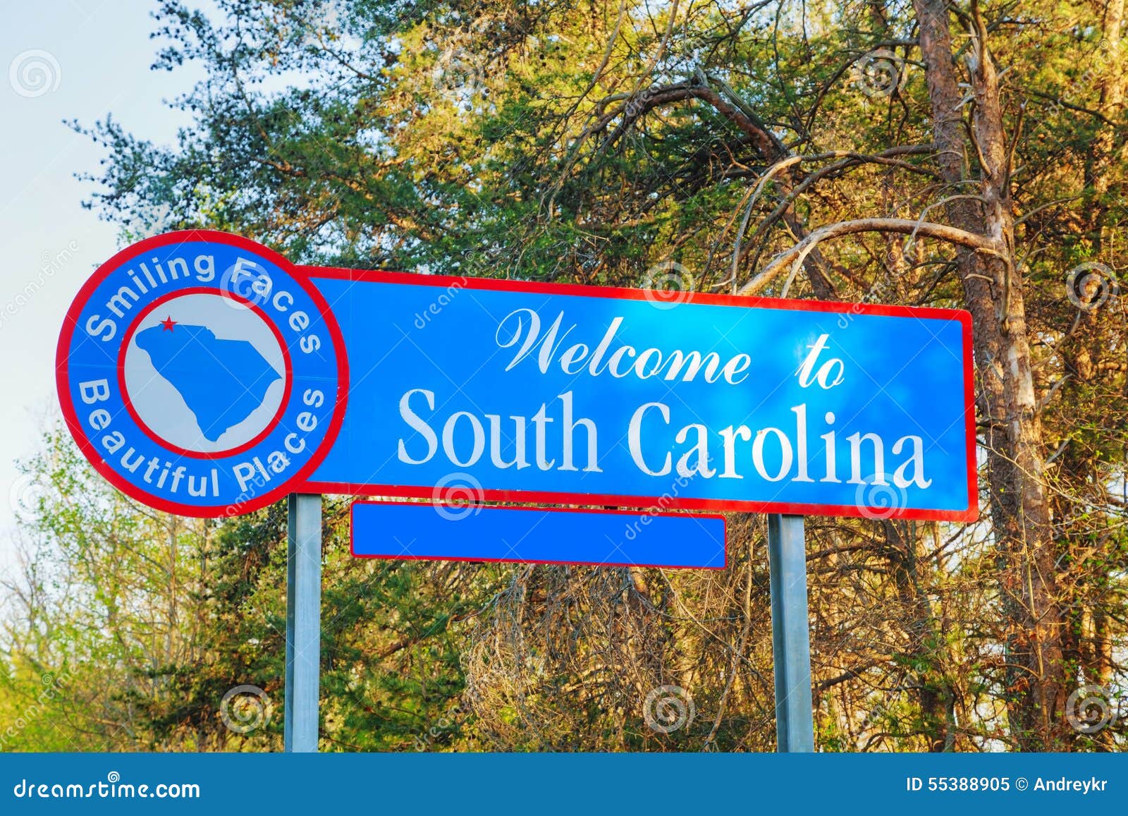 welcome to south carolina sign