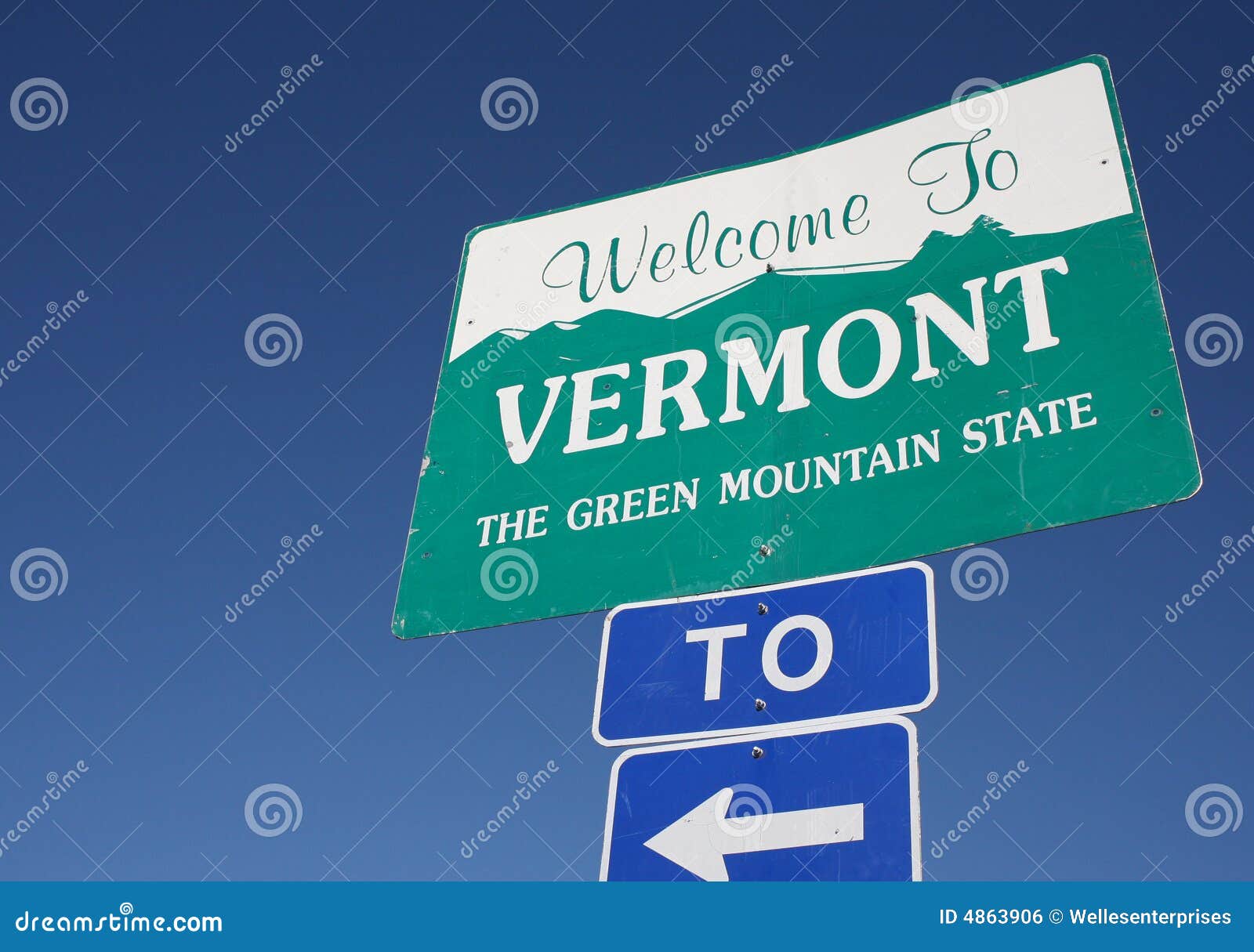 to Vermont stock photo. Image of freeway, state 4863906