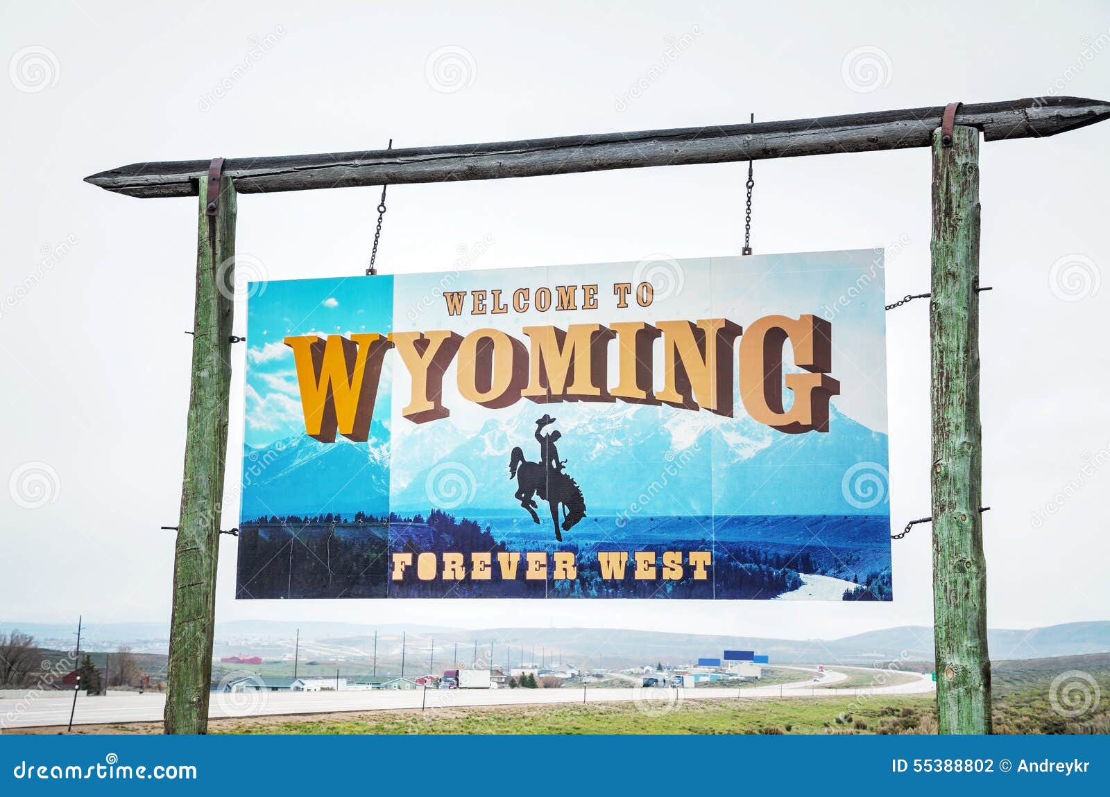 welcome to wyoming sign