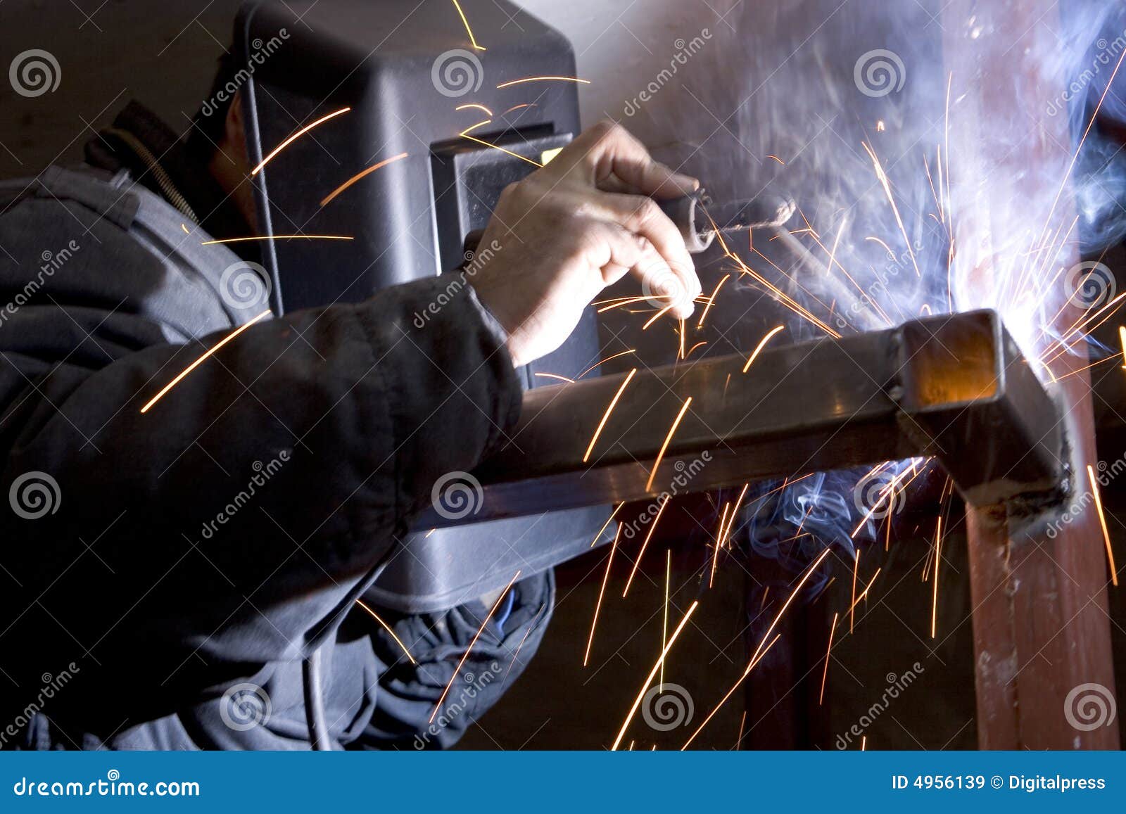 Welders at work stock image. Image of construction, welding 4956139