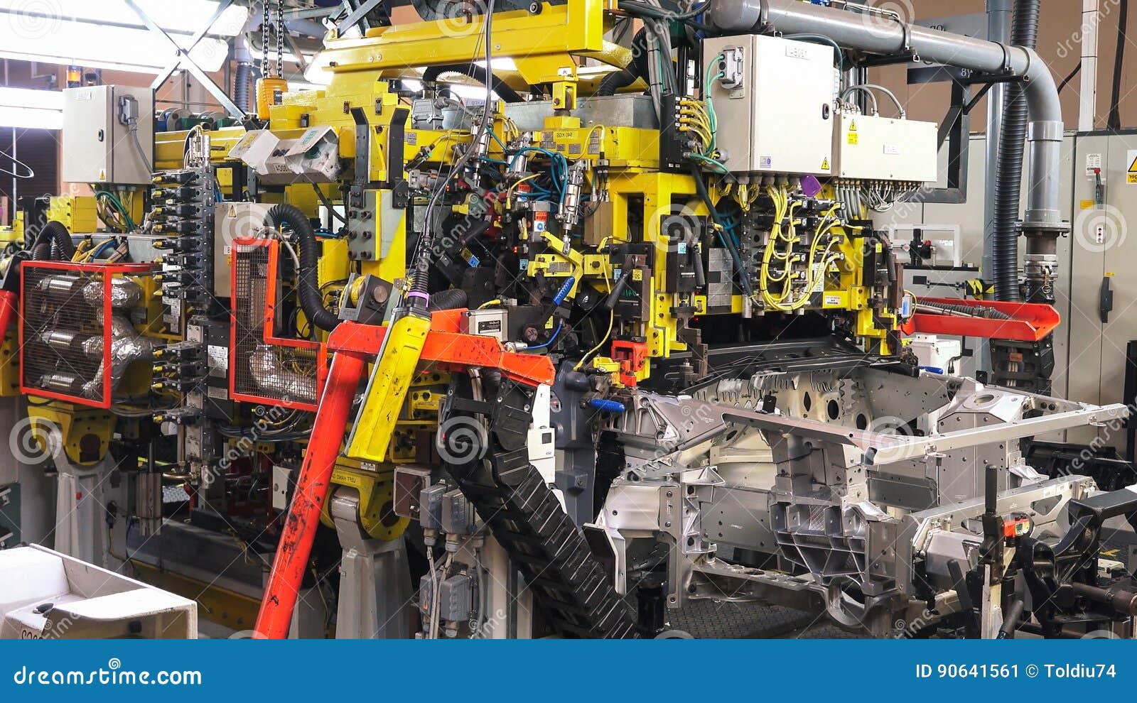 Welding the Chassis of a Car. Stock Image Image of welding, equipment