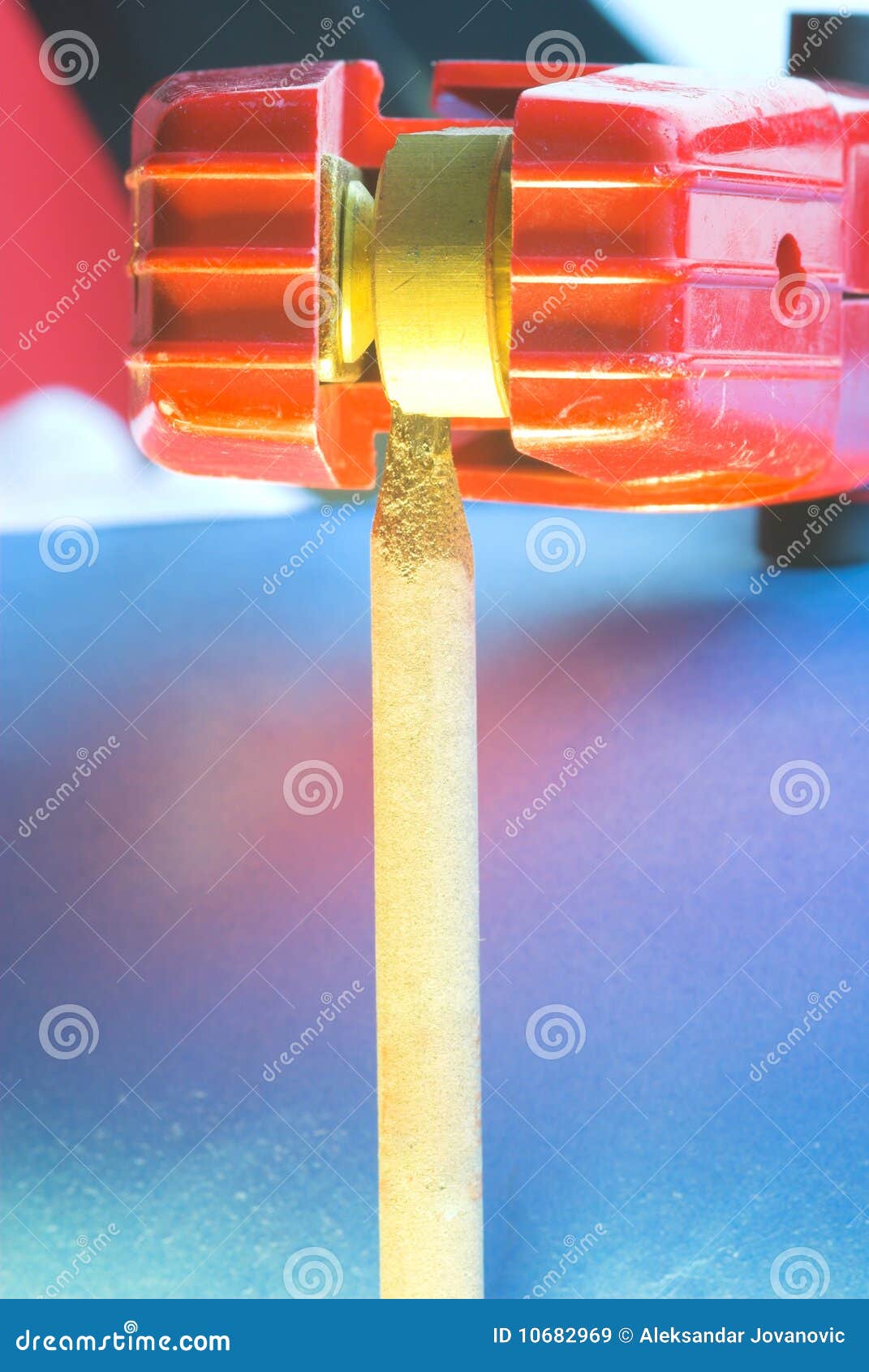 Welding electrode detail stock image. Image of supply 10682969