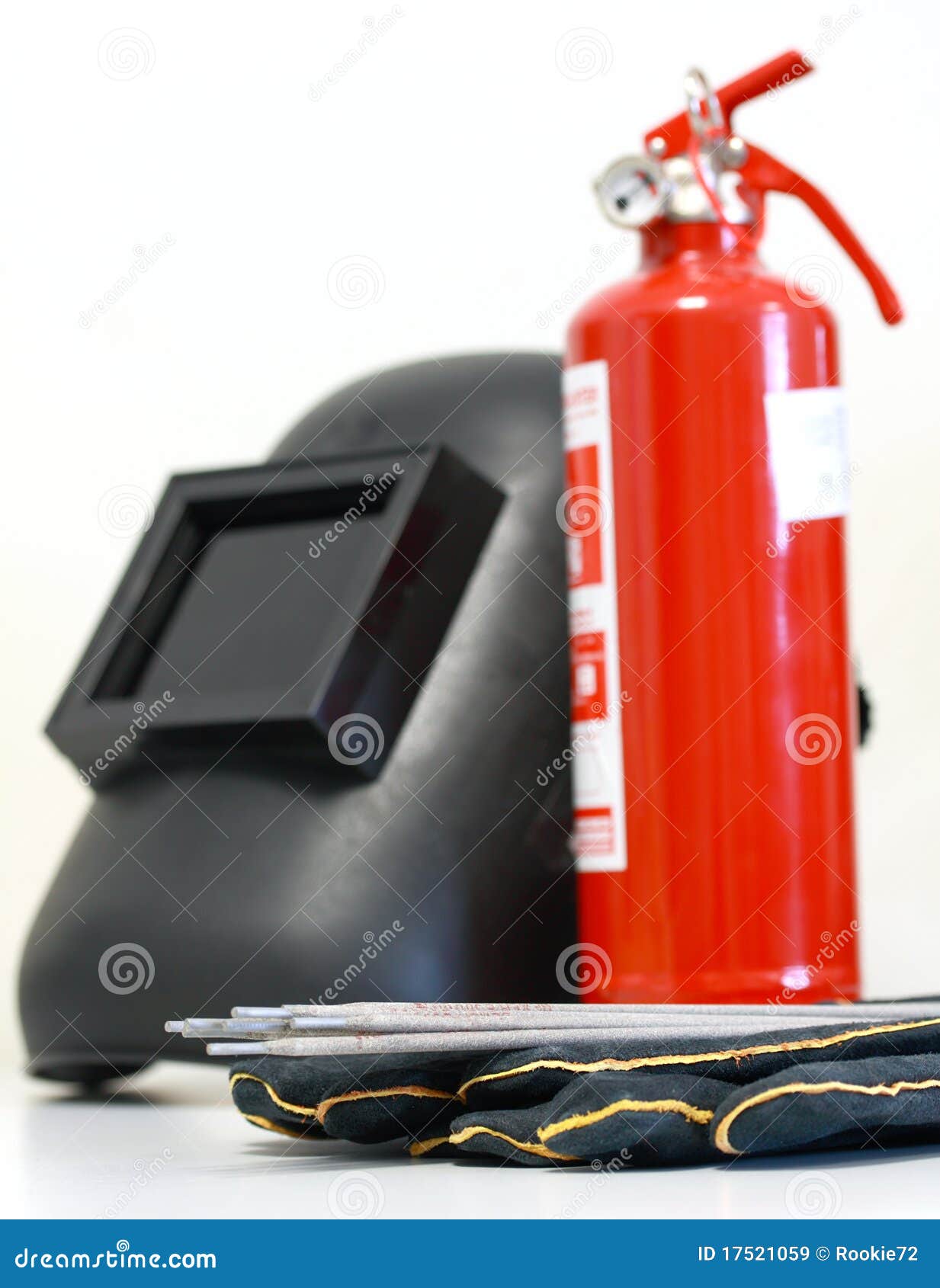 Welding Equipment & Fire Extinguisher Royalty Free Stock Images Image