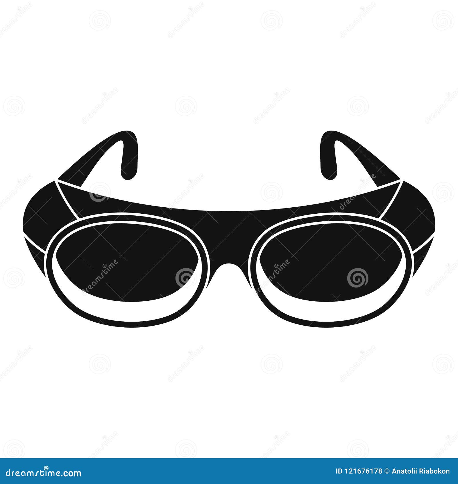 Welding Glasses Icon, Simple Style Stock Vector Illustration of