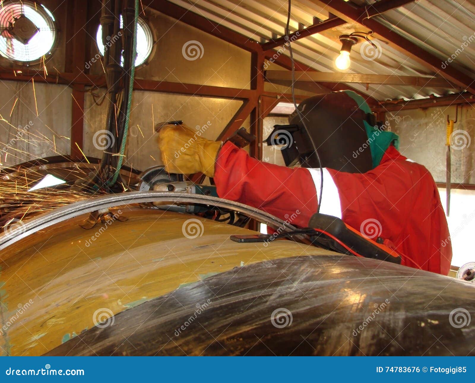 welding of the pipeline.
