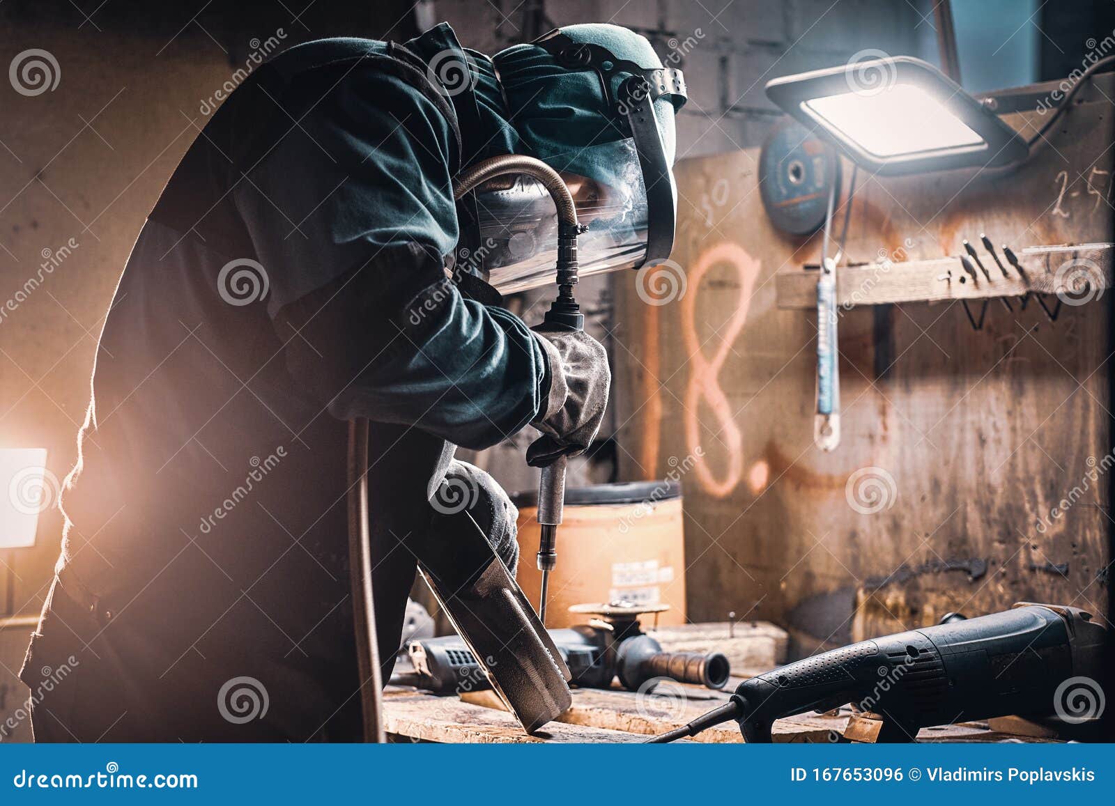 Busy Man is Working on Metal Factory Stock Photo Image of duty