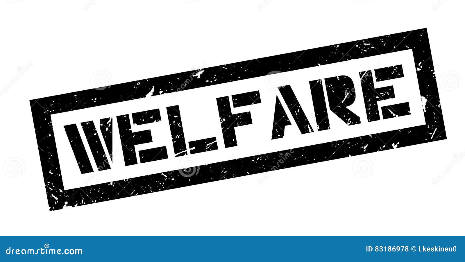 Welfare rubber stamp stock illustration. Illustration of backs 83186978