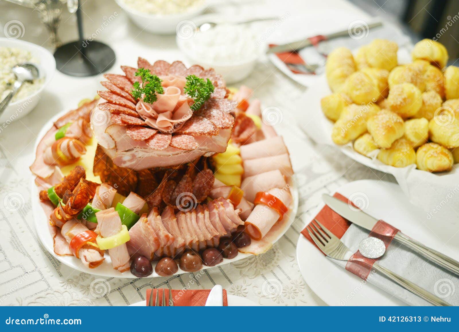 Well Arranged Cold Cuts,Meat Delicatessen Stock Image Image of cold