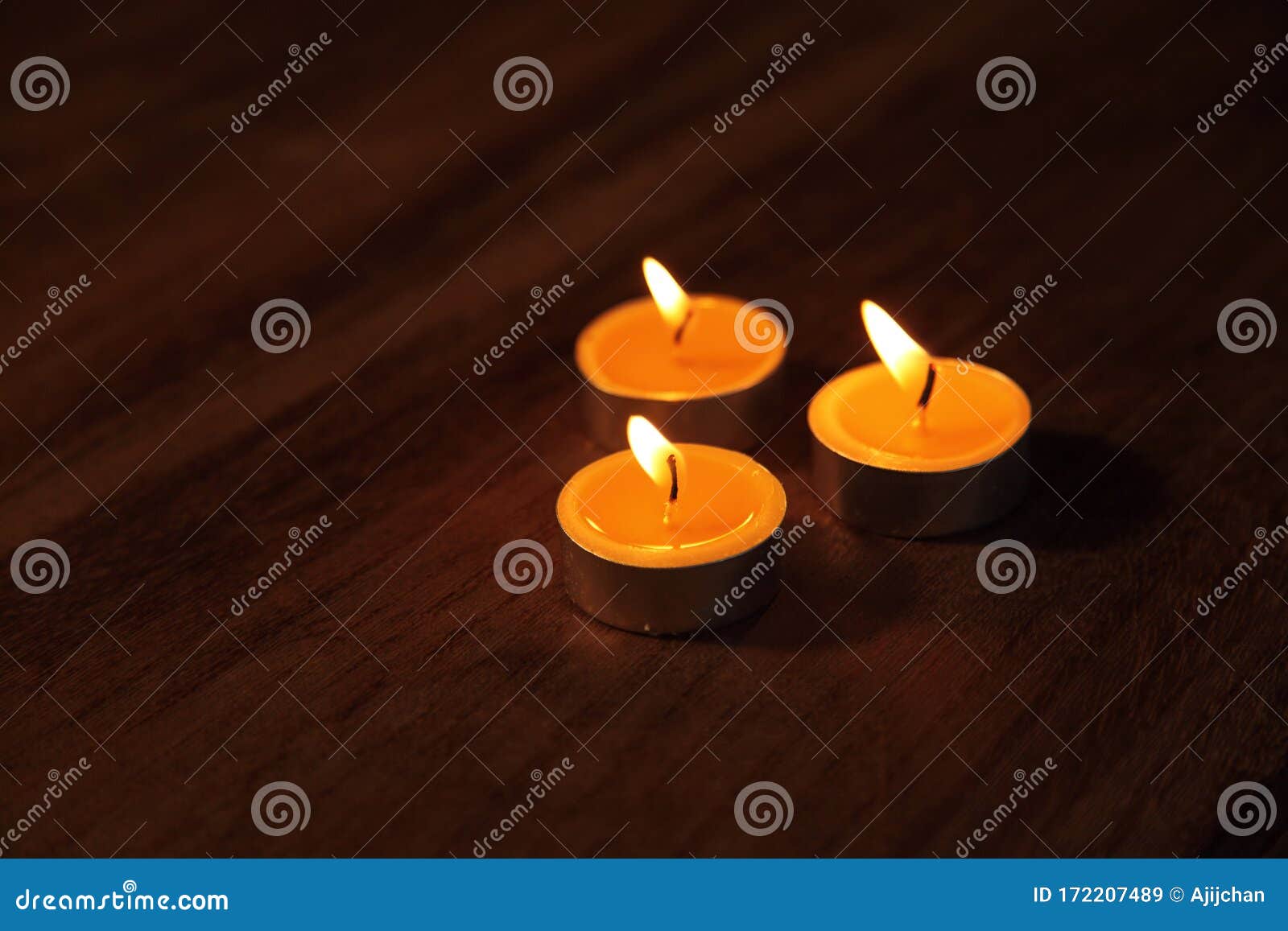 well arranged tea lights candles