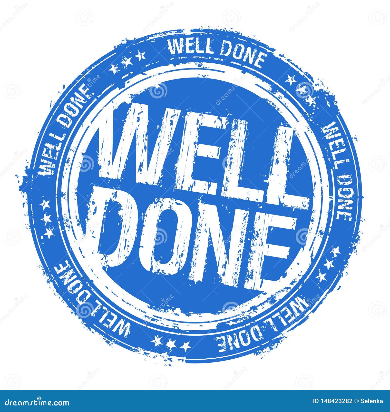 Well Done Rubber Stamp Stock Vector Illustration Of Good 148423282