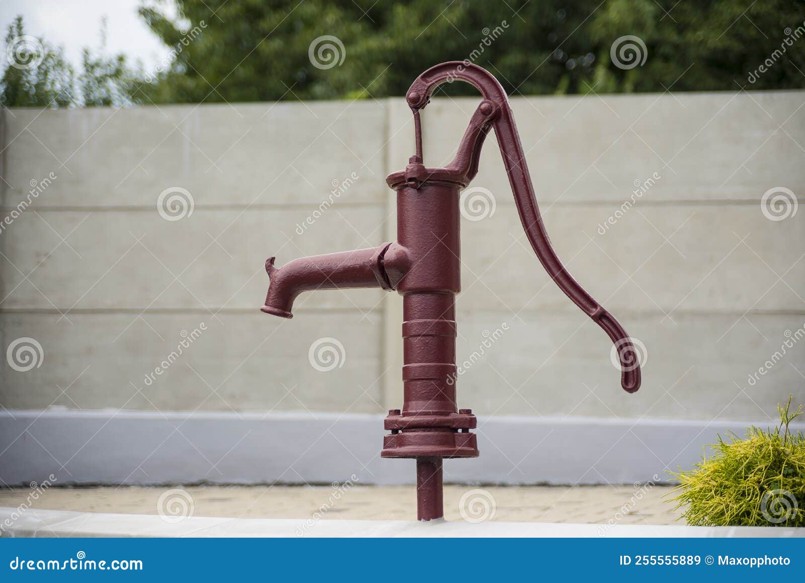 Well Hand Pump in the Garden Stock Image Image of drink, antique